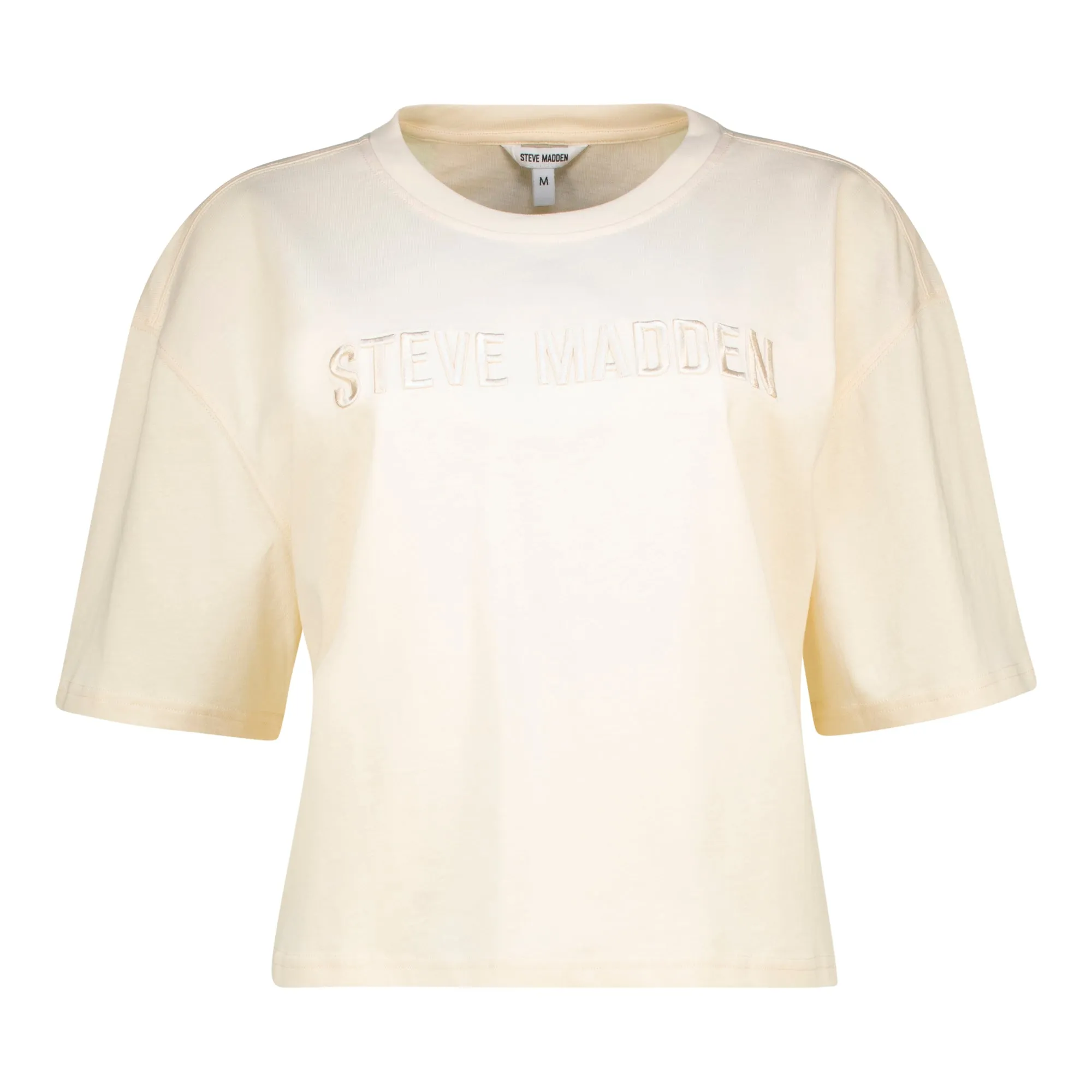 ALESSA CHALK CROPPED BOXY T-SHIRT