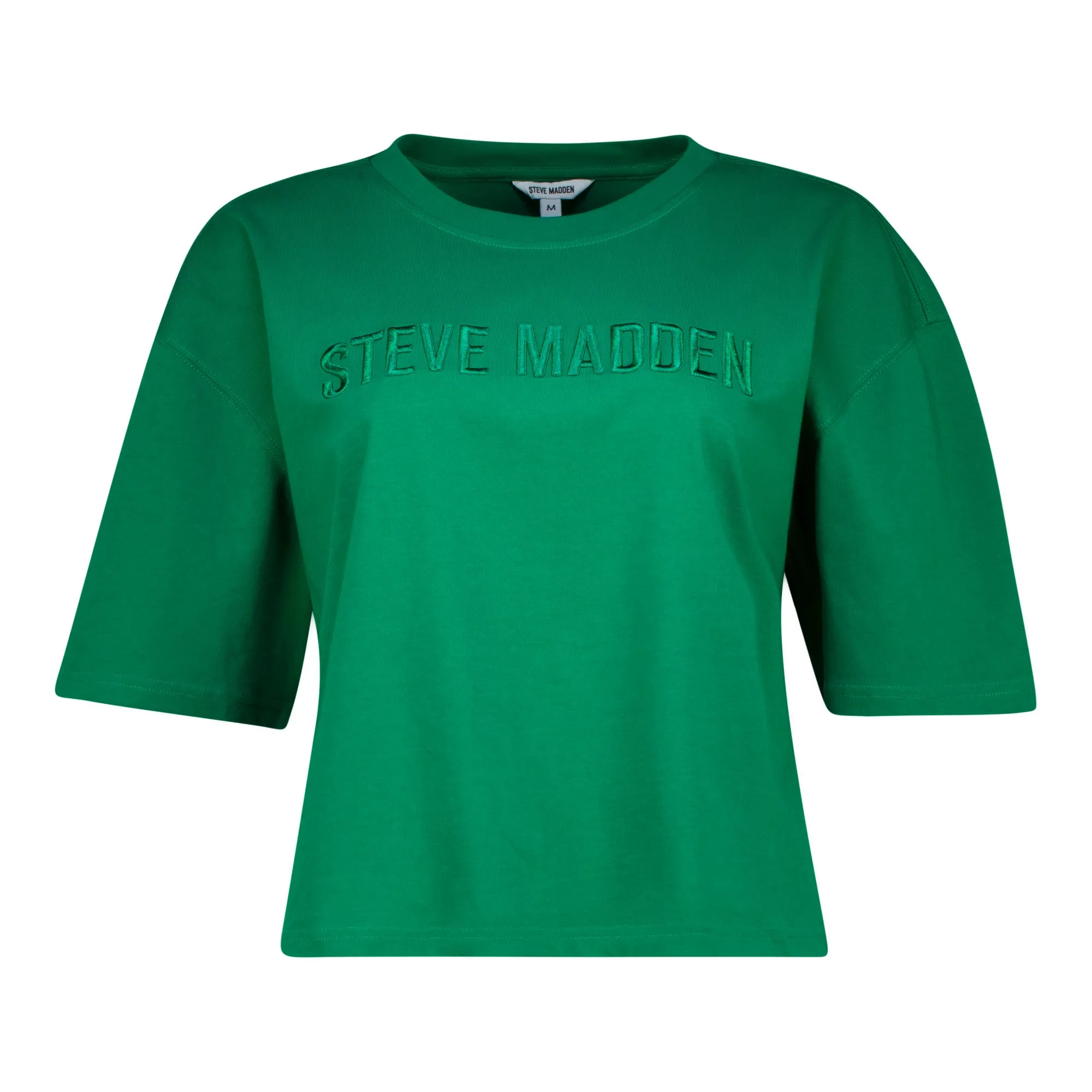 ALESSA EMERALD CROPPED BOXY T-SHIRT