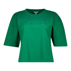 ALESSA EMERALD CROPPED BOXY T-SHIRT