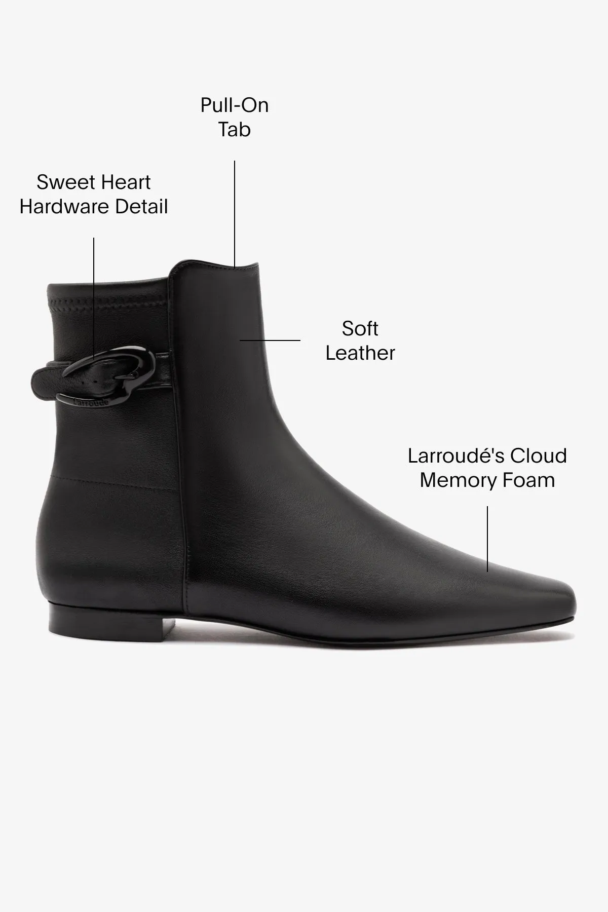 Alexis Verona Flat Boot In Black Suede