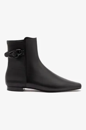 Alexis Verona Flat Boot In Black Suede