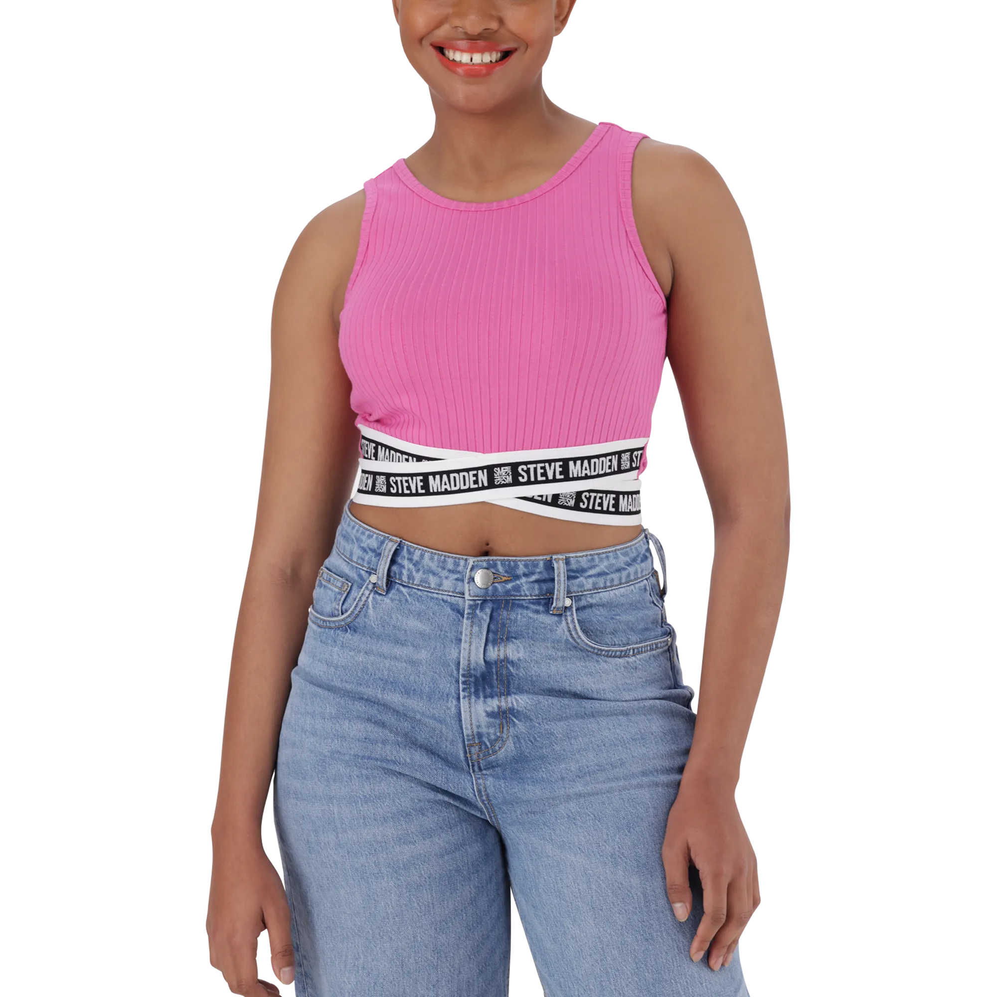 AMARA CANDY PINK CROPPED TANK