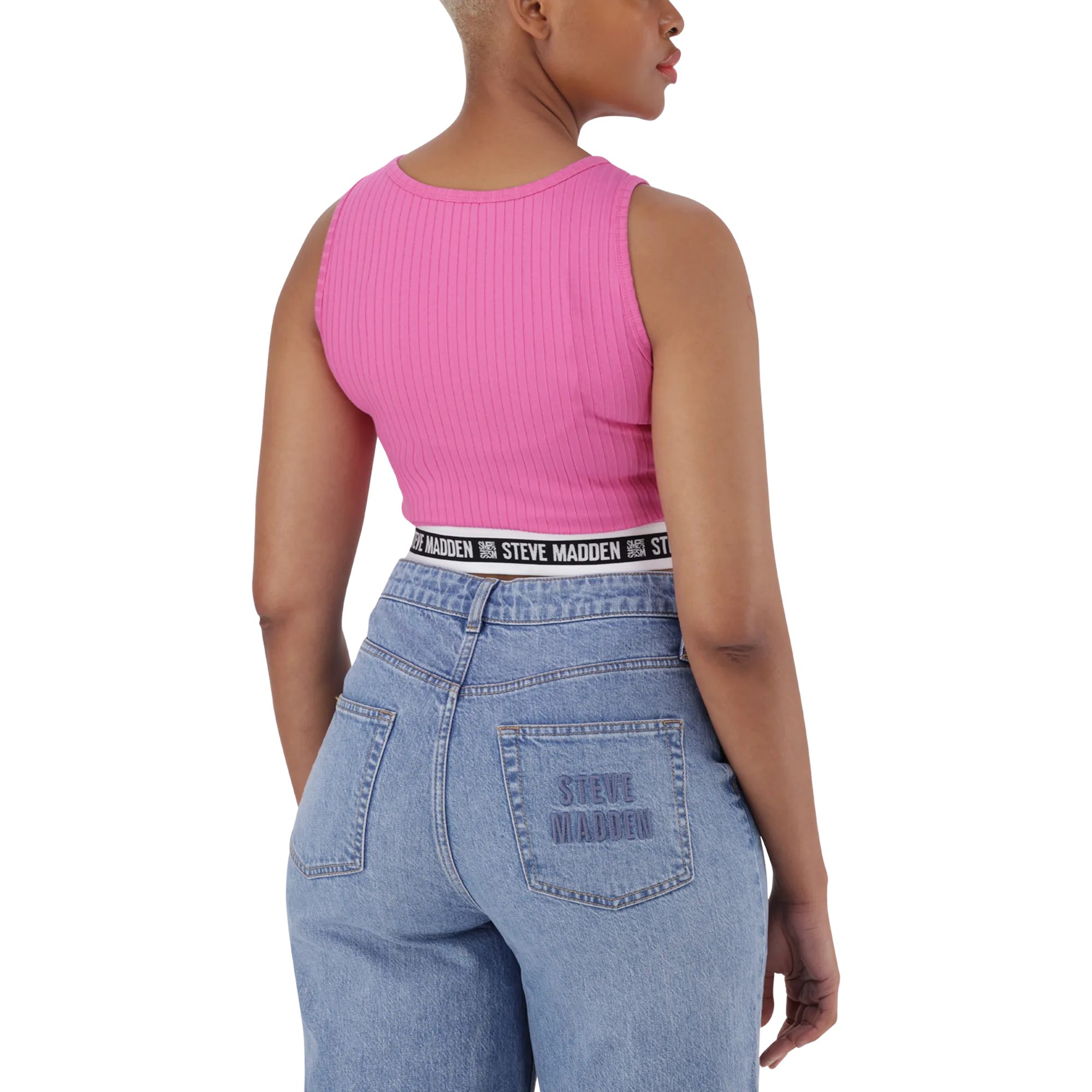 AMARA CANDY PINK CROPPED TANK