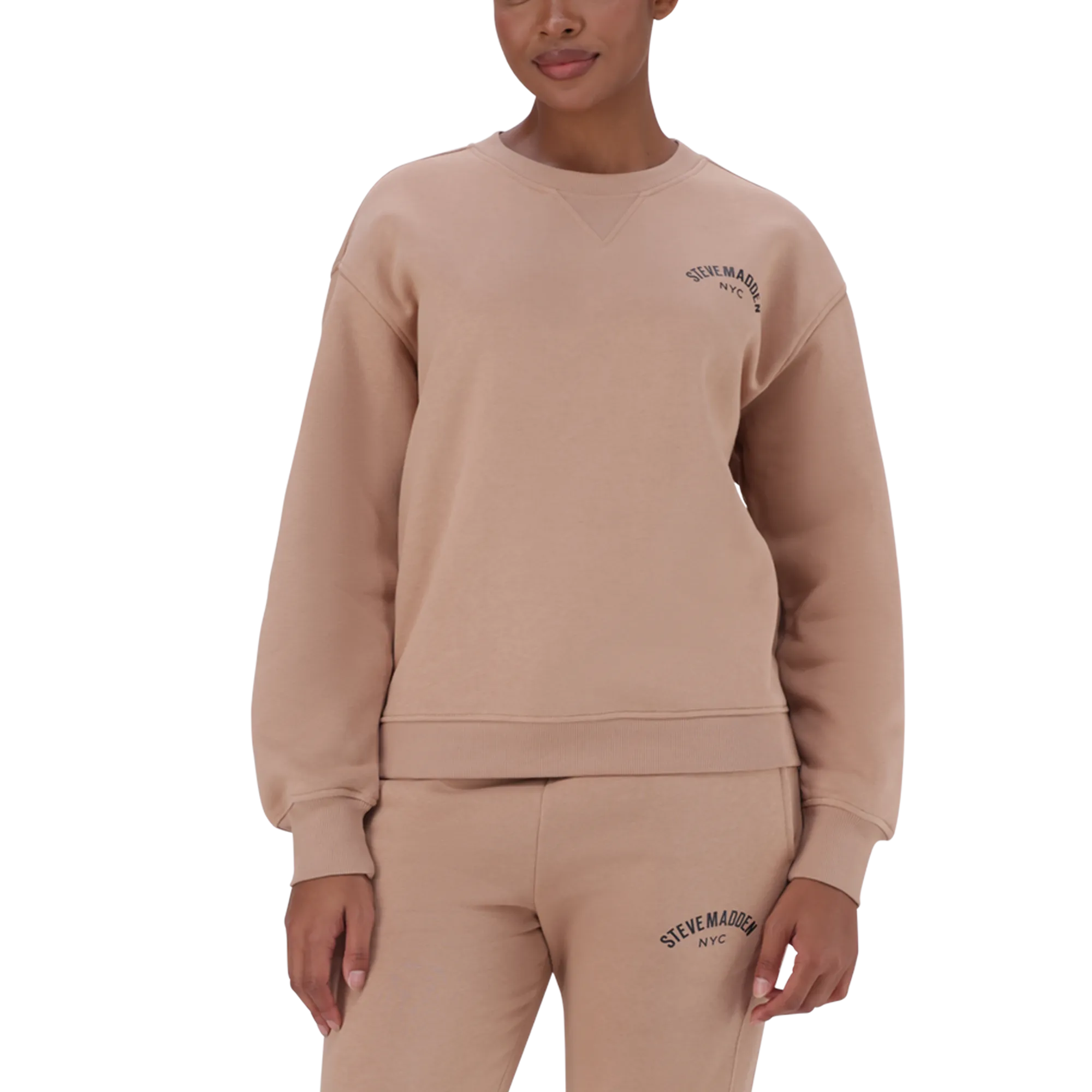 AMELIA BISCUIT OVERSIZED CREW NECK FLEECE SWEAT