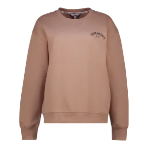 AMELIA BISCUIT OVERSIZED CREW NECK FLEECE SWEAT