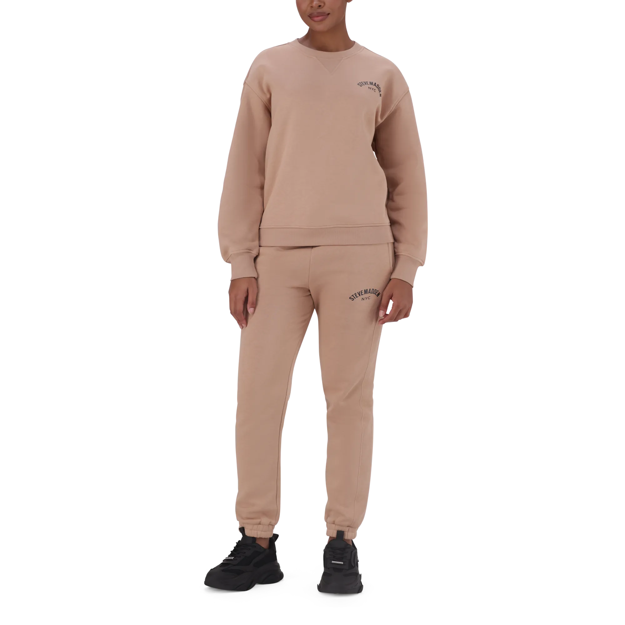 AMELIA BISCUIT OVERSIZED CREW NECK FLEECE SWEAT