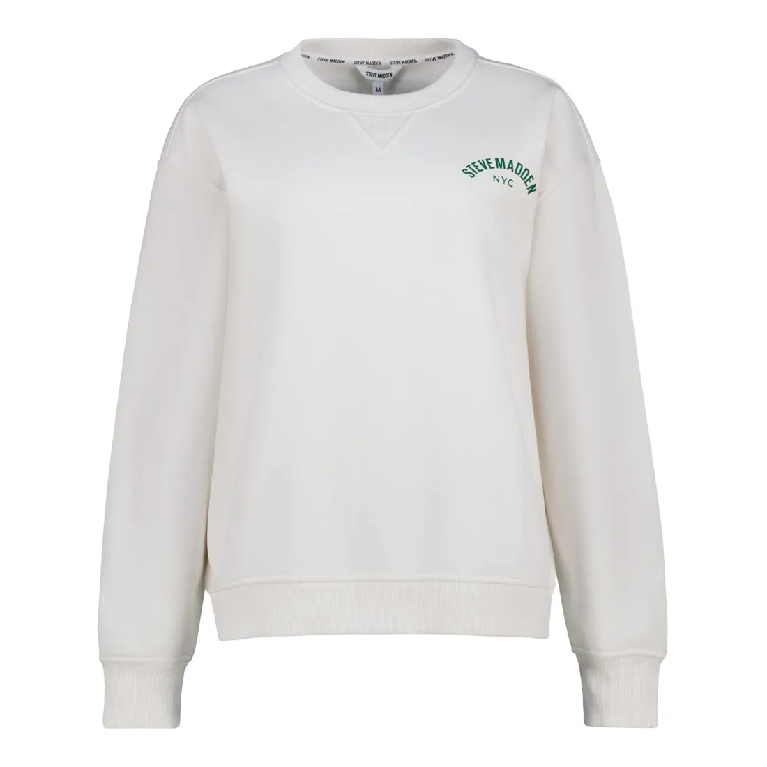 AMELIA CREAM OVERSIZED CREW NECK FLEECE SWEAT