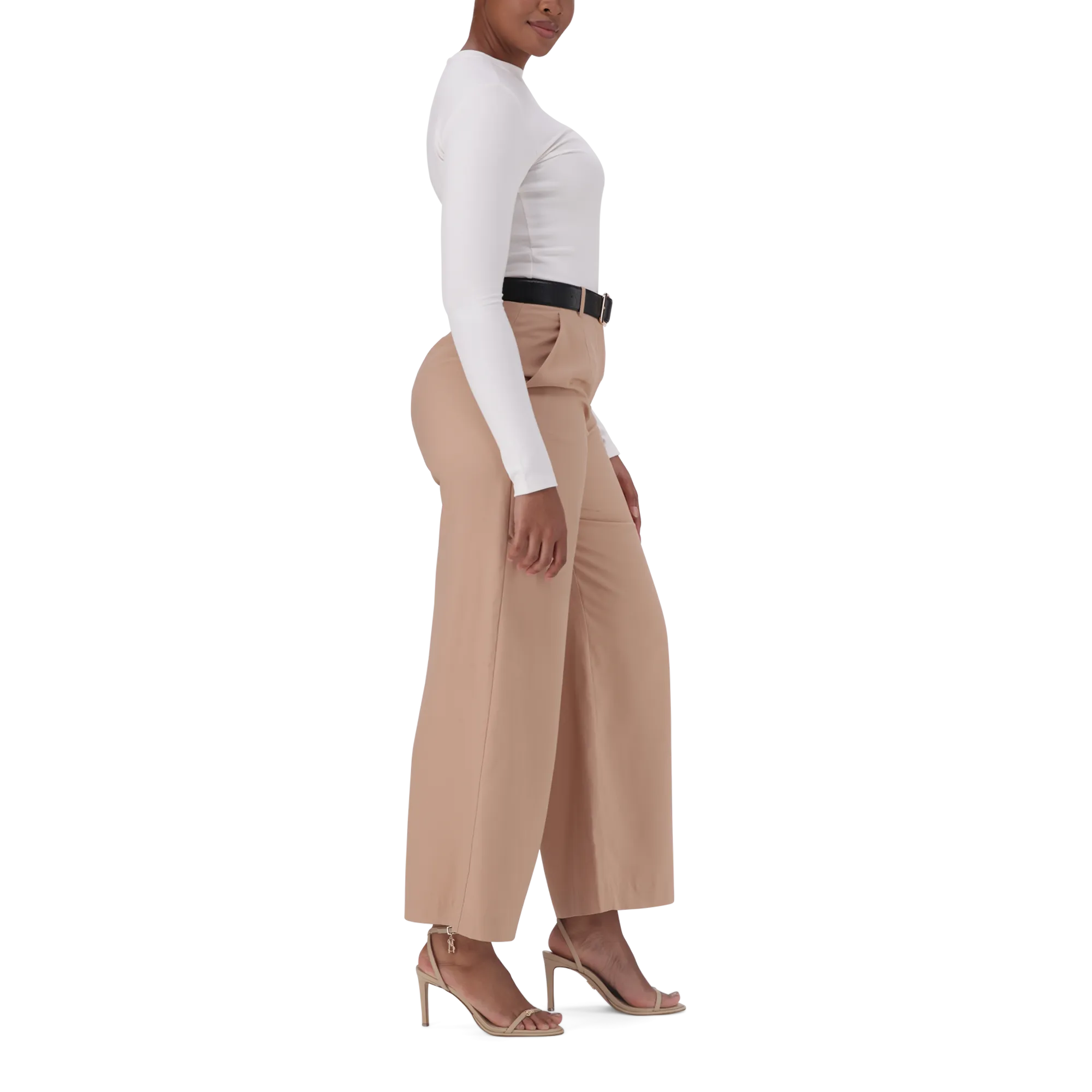 ARLITH CREAM ROUND NECK TOP