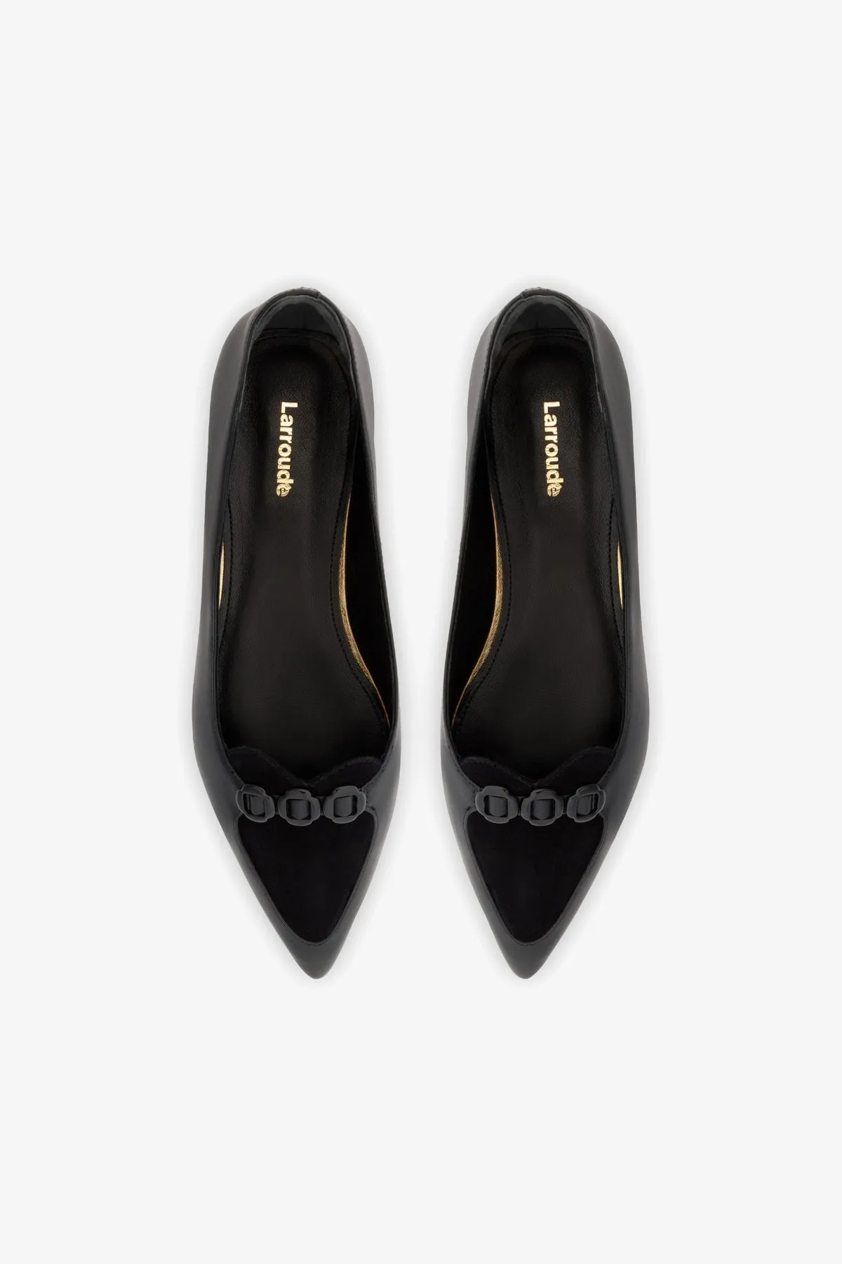 Audrey Flat In Black Leather
