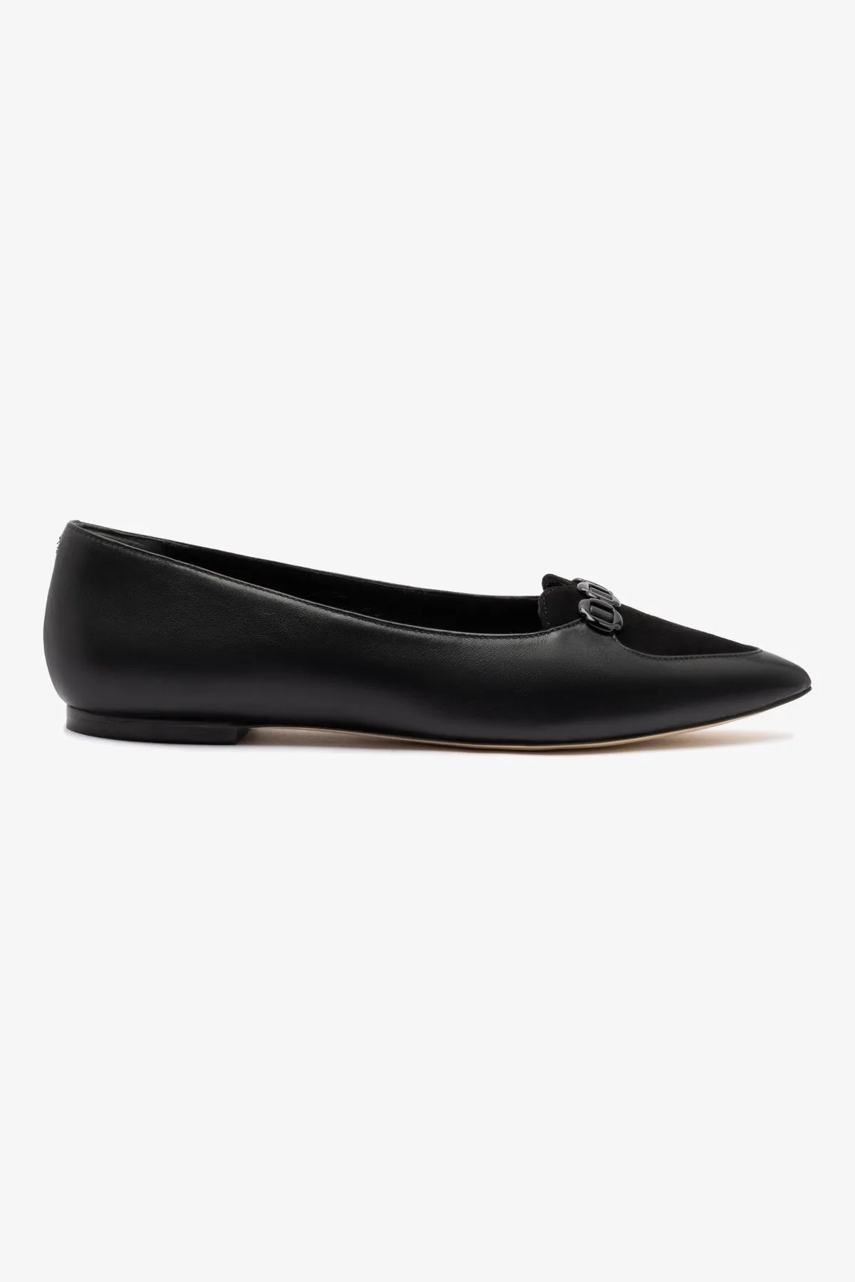 Audrey Flat In Black Leather