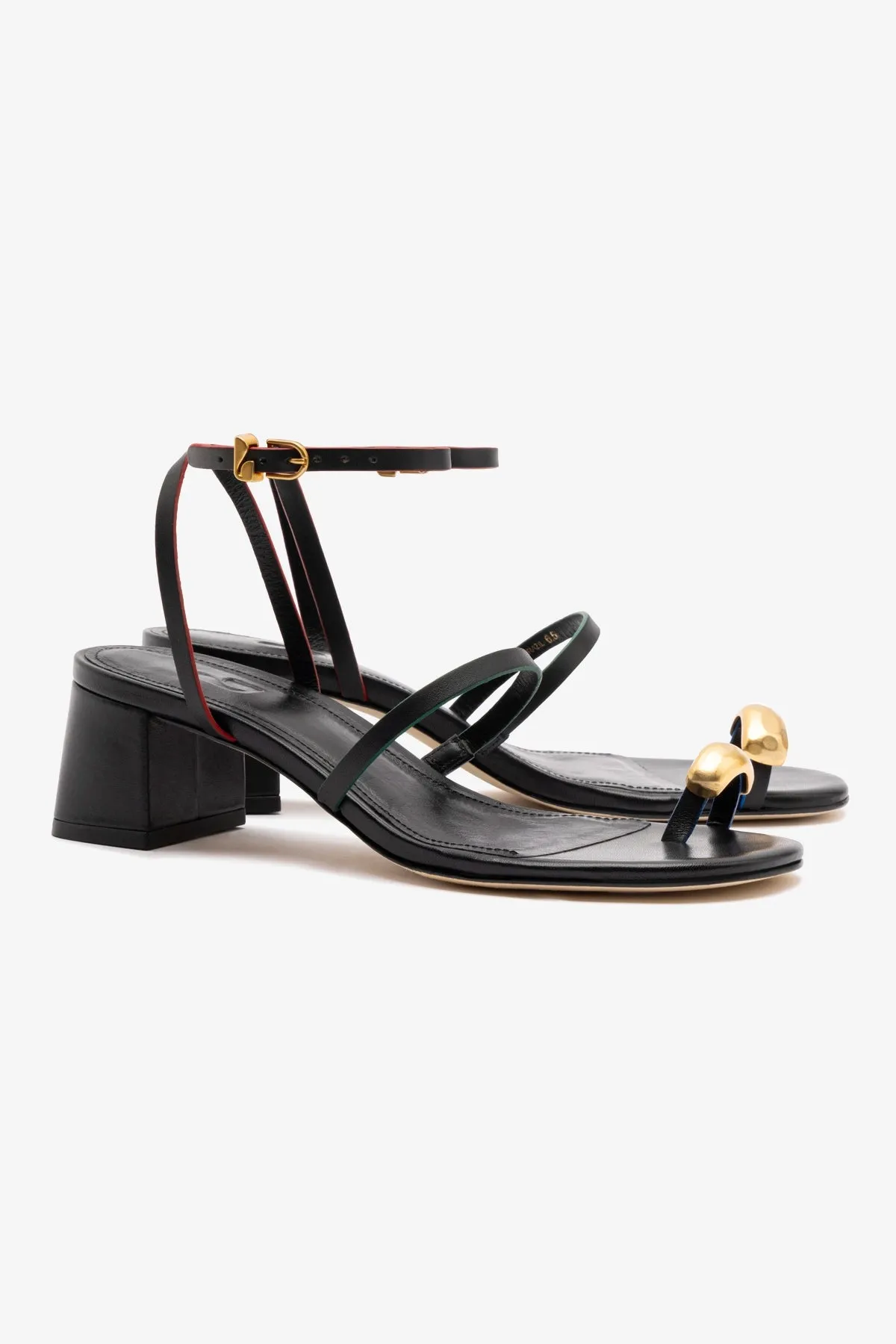 Biarritz Block In Black Leather