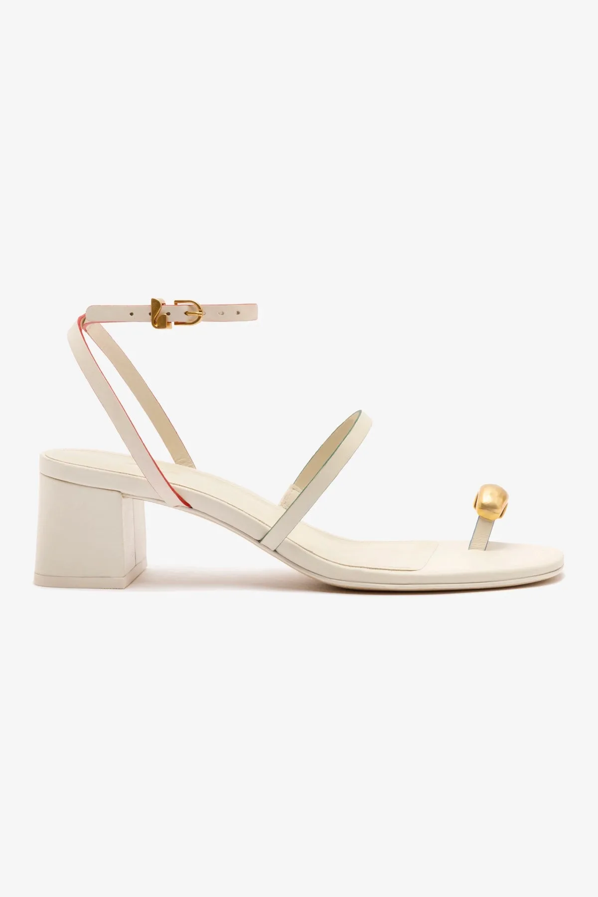 Biarritz Block In Ivory Leather