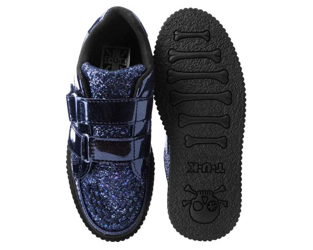 Black Hologram & Glitter Velcro Casbah Creeper