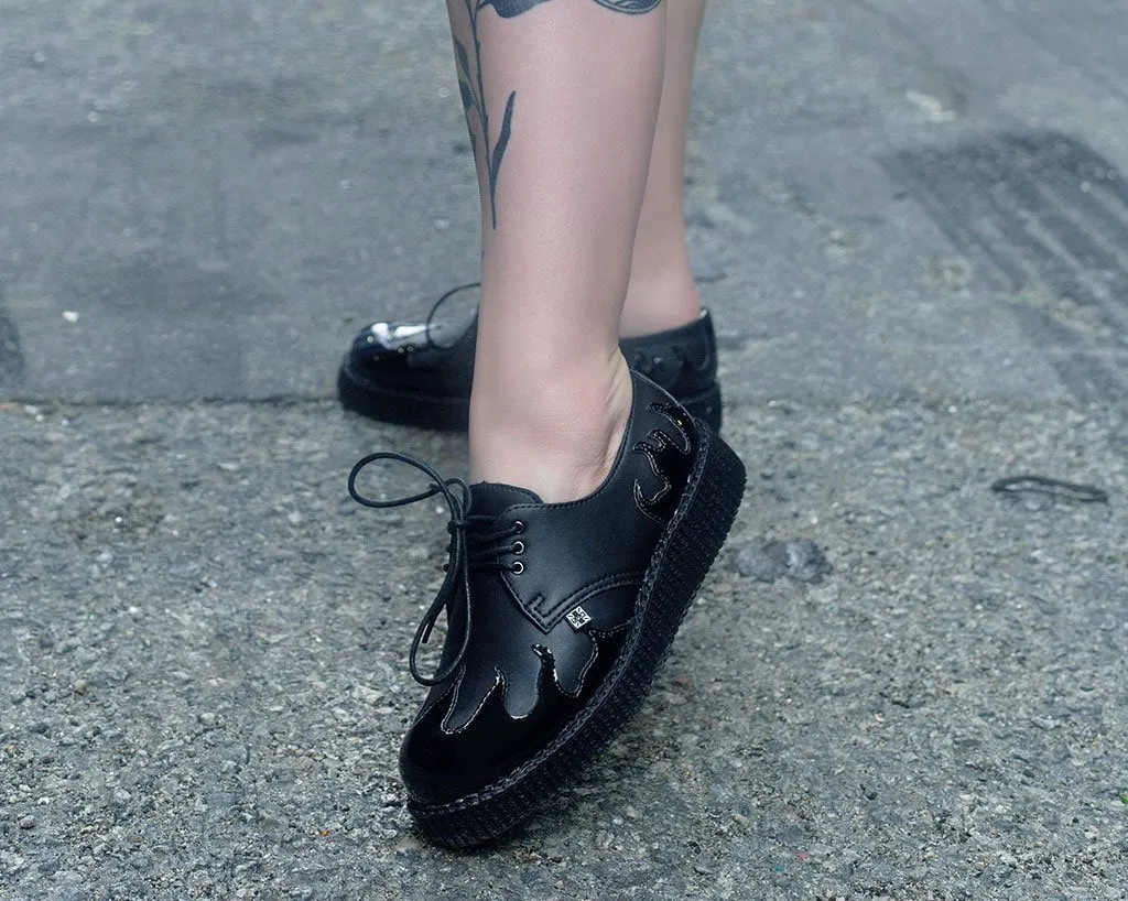 Black TUKskin? & Patent Flame Creeper