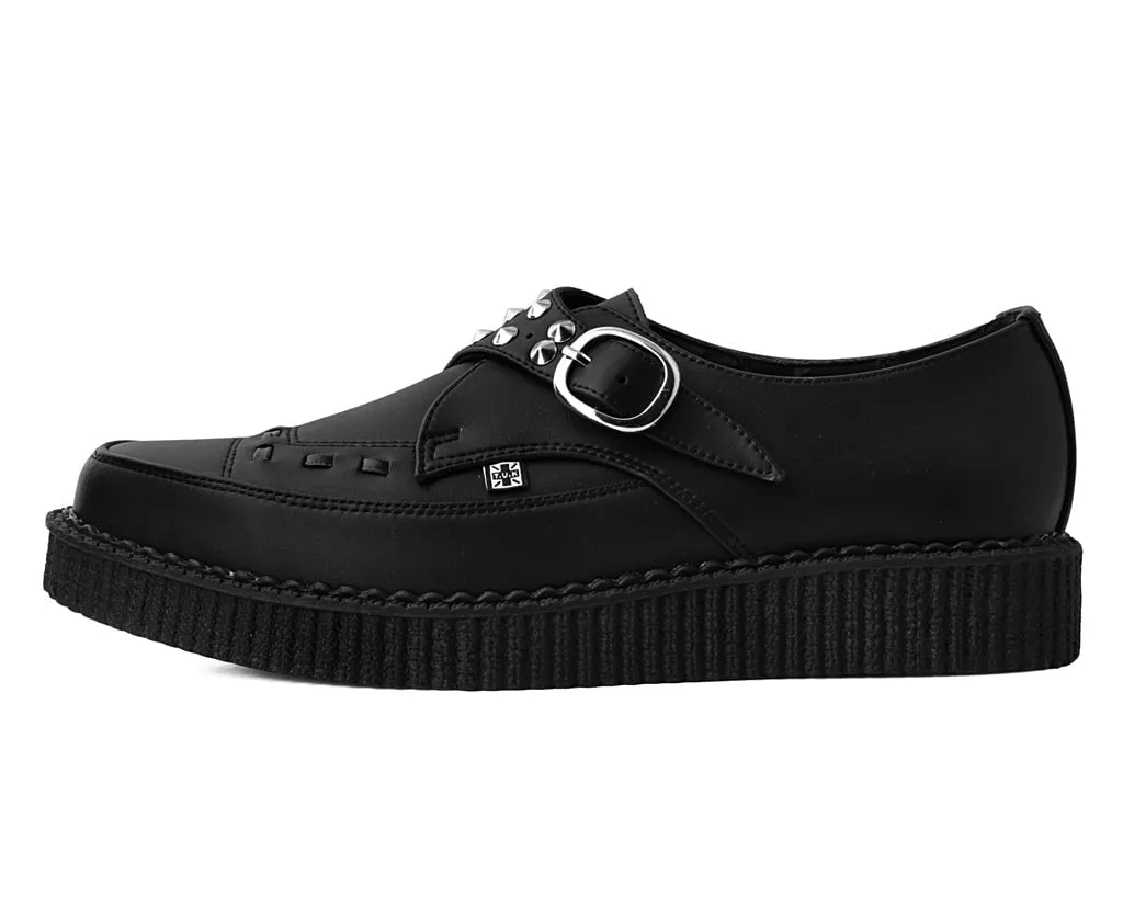 Black TUKskin? Studded Buckle Pointed Creeper