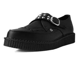 Black TUKskin? Studded Buckle Pointed Creeper