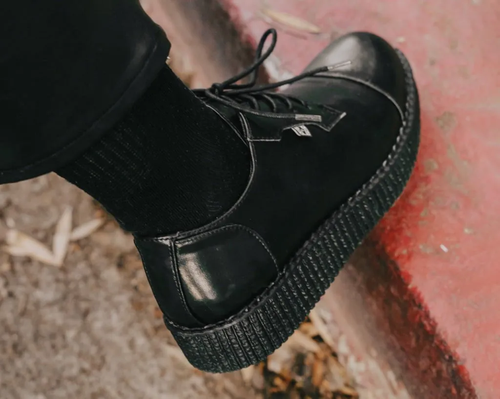 Black TUKskin? Toe Cap Viva Low Creeper