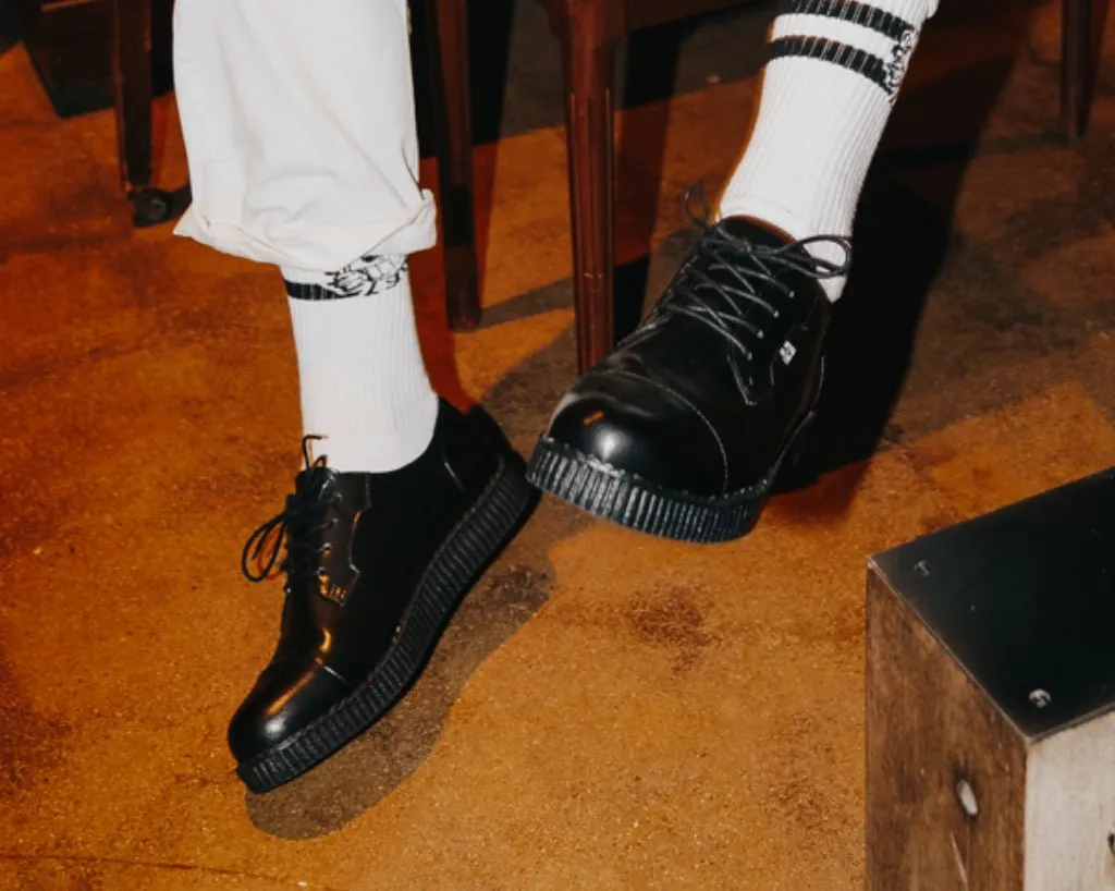 Black TUKskin? Toe Cap Viva Low Creeper