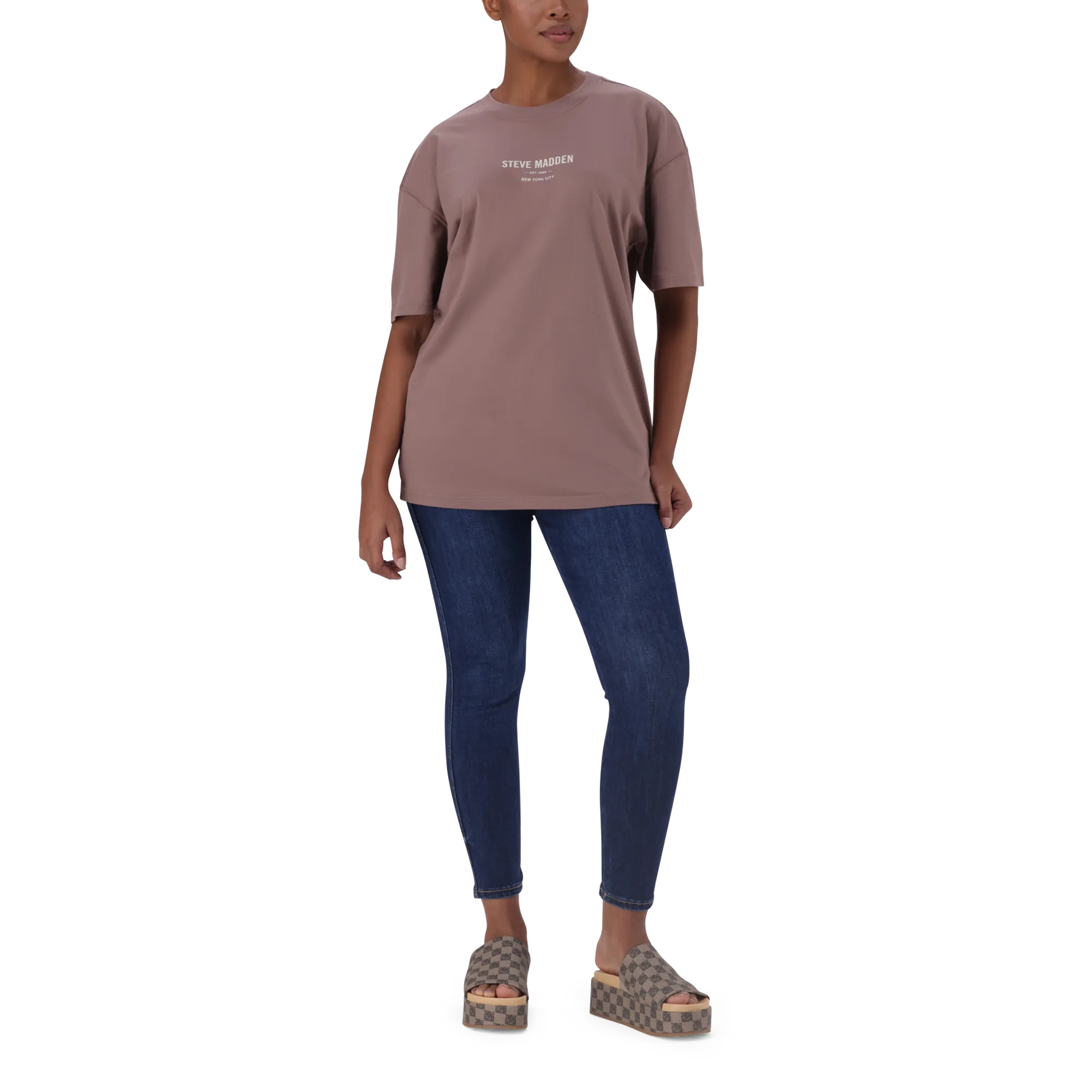 BRI DARK TAUPE OVERSIZED T-SHIRT