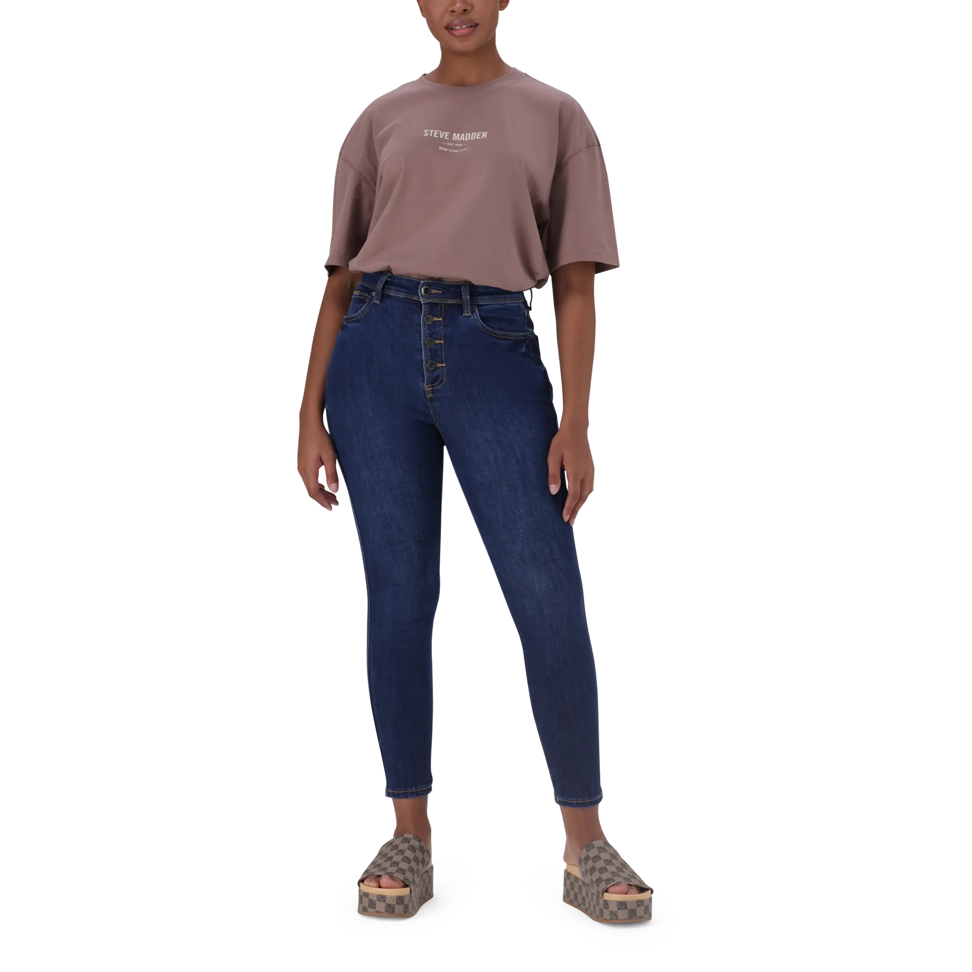 BRI DARK TAUPE OVERSIZED T-SHIRT