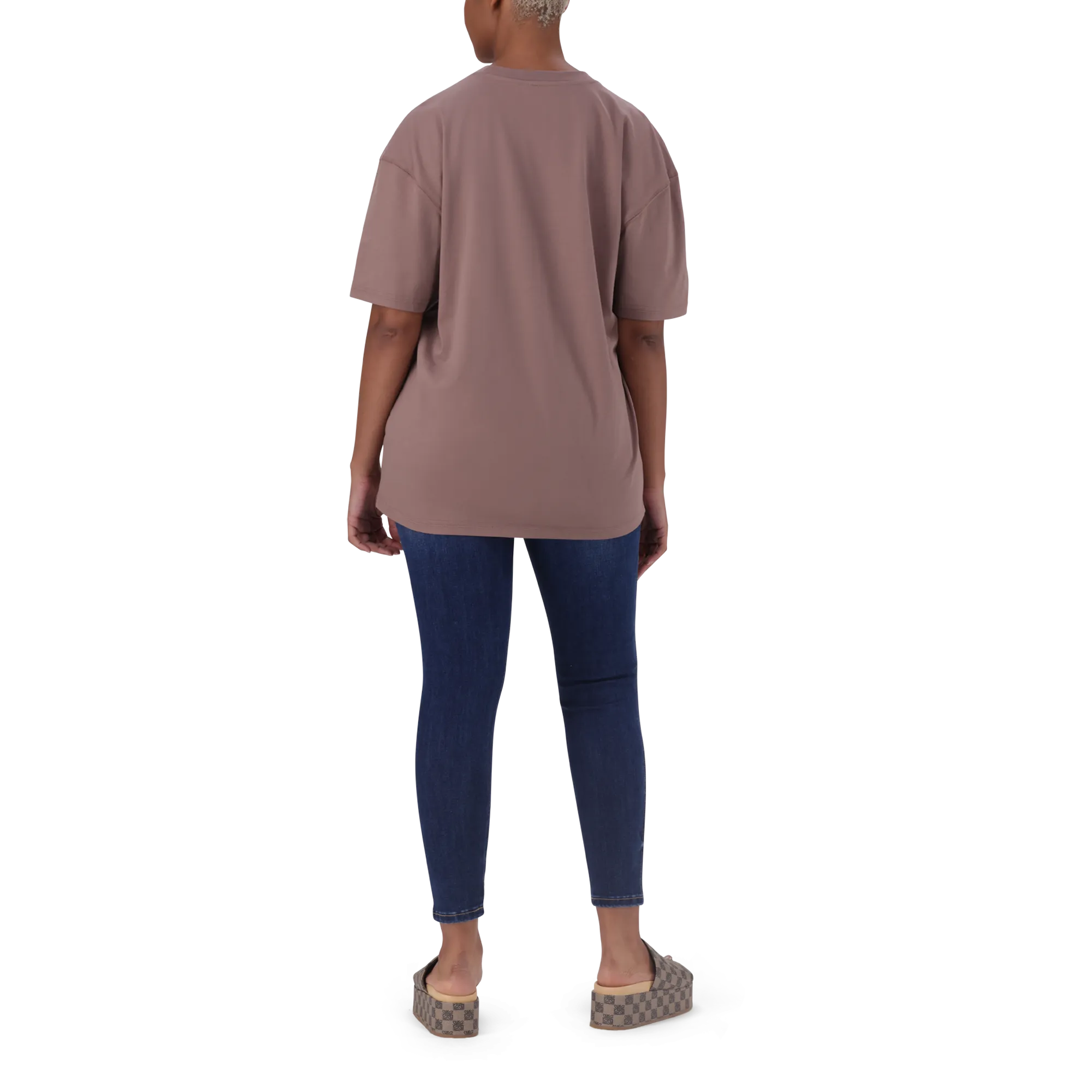 BRI DARK TAUPE OVERSIZED T-SHIRT