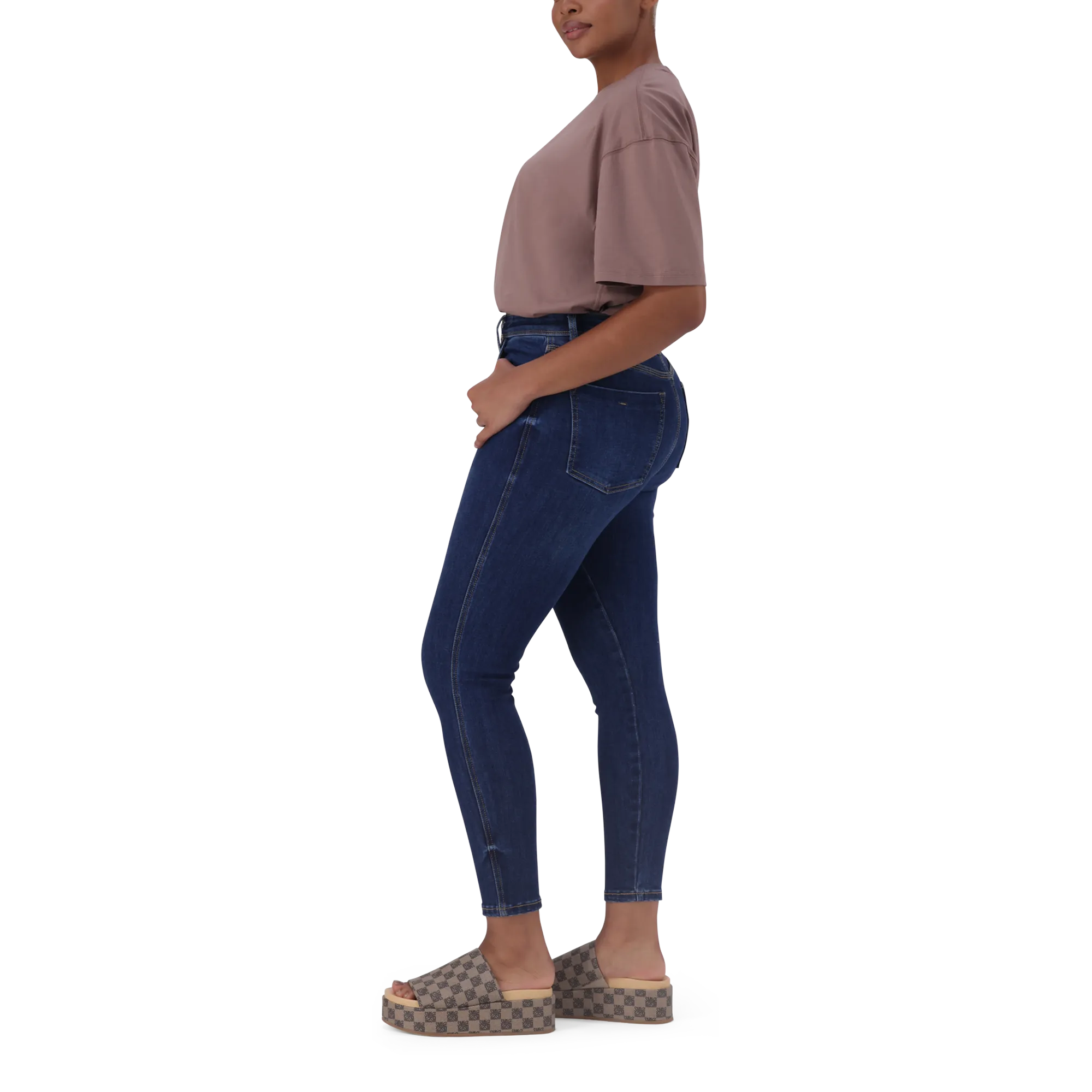 BRI DARK TAUPE OVERSIZED T-SHIRT