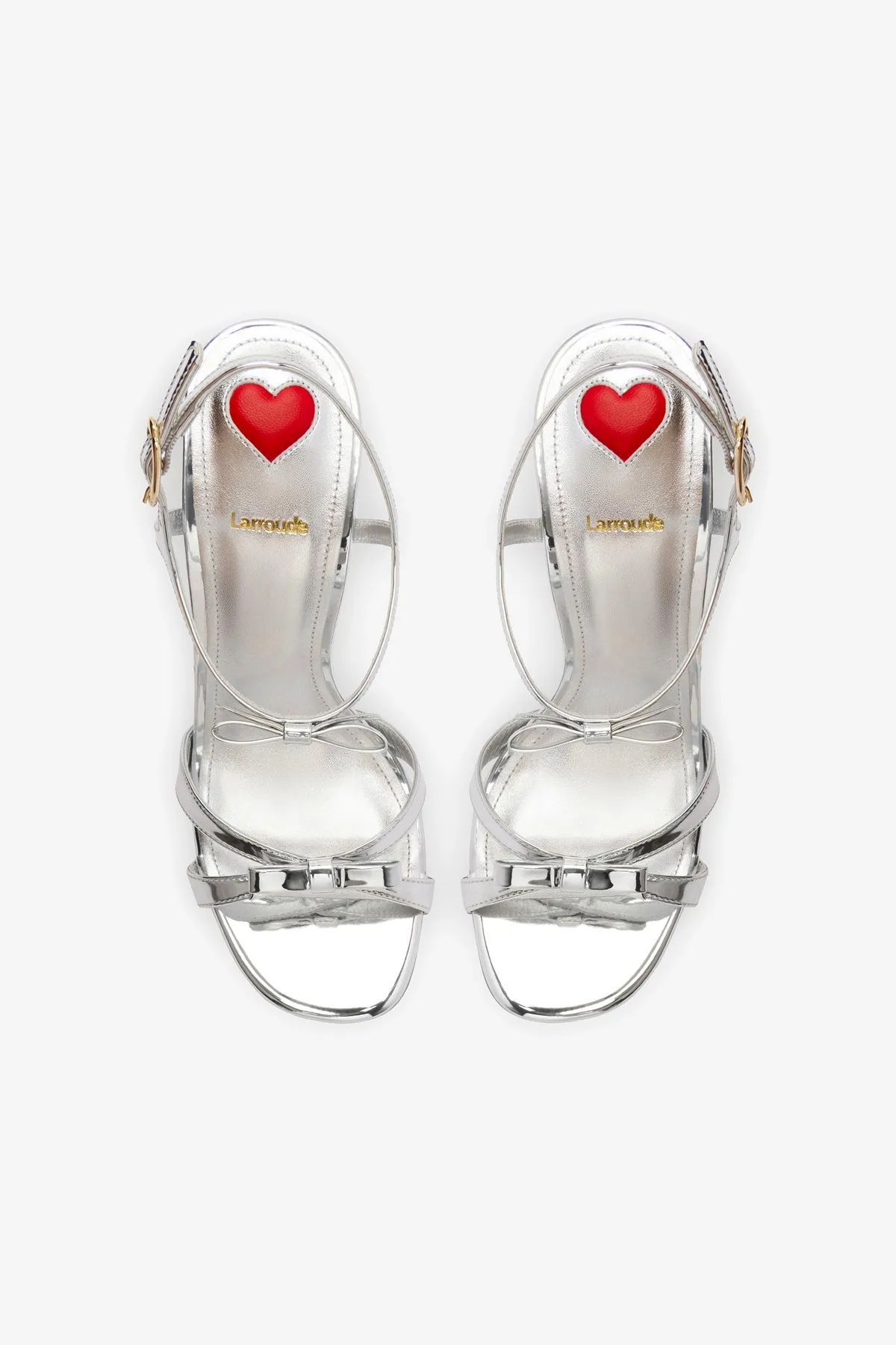 Brooks Sandal In Silver Specchio