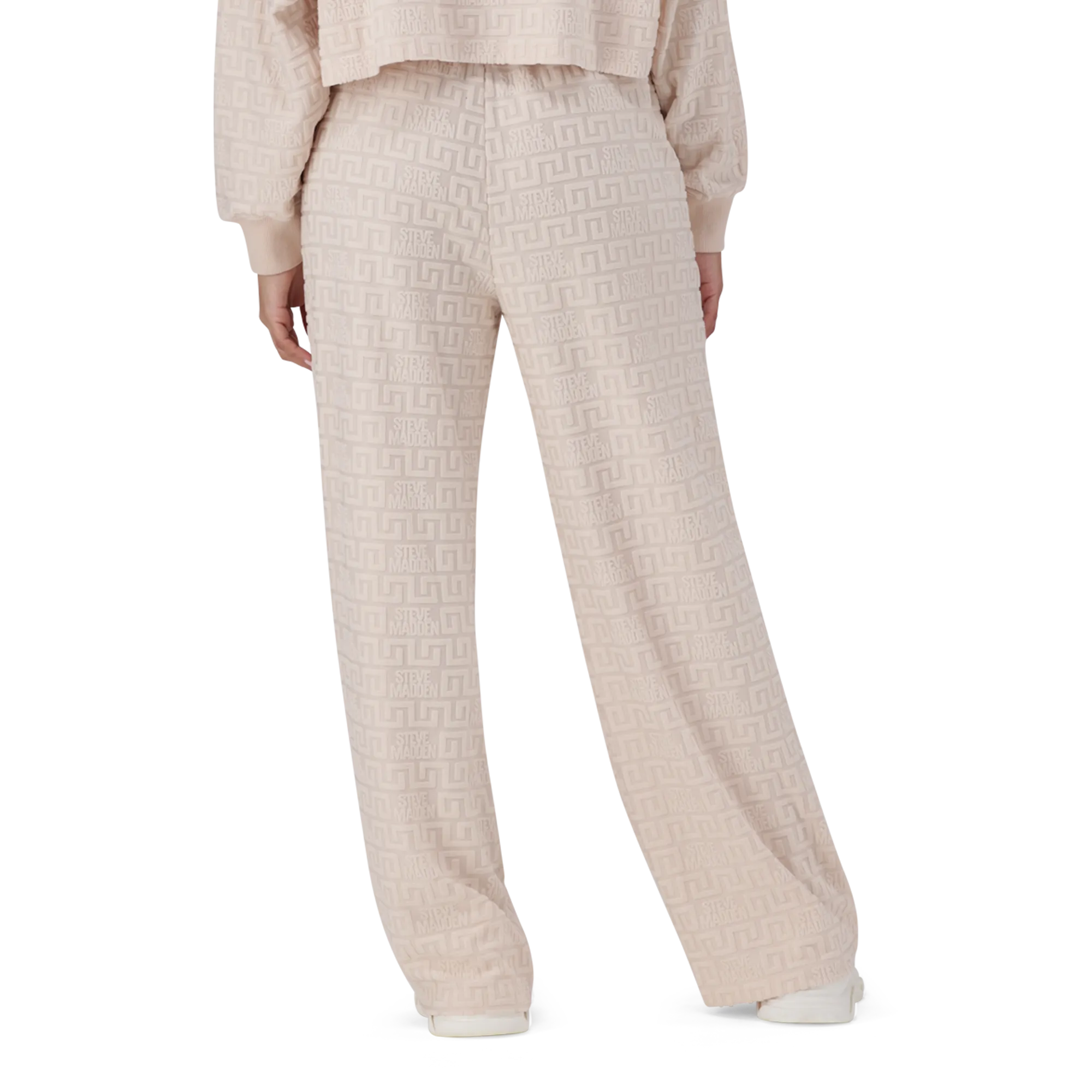 CHAYA STONE WIDE LEG JOGGER WITH EMBOSSED LOGO