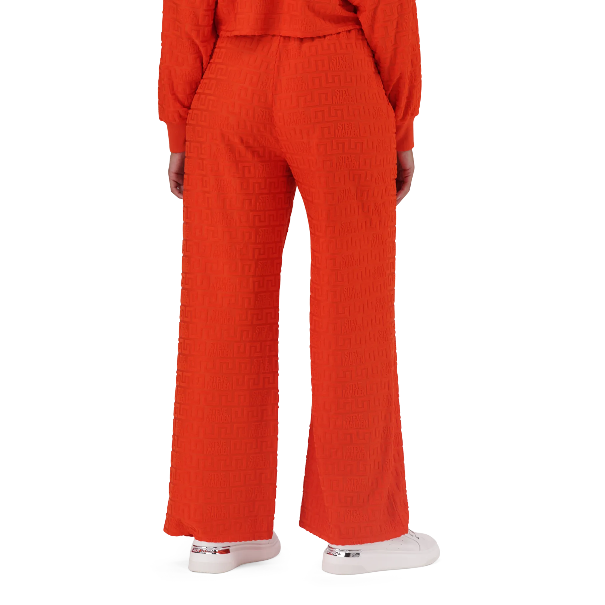 CHAYA TANGERINE WIDE LEG JOGGER WITH EMBOSSED LOGO