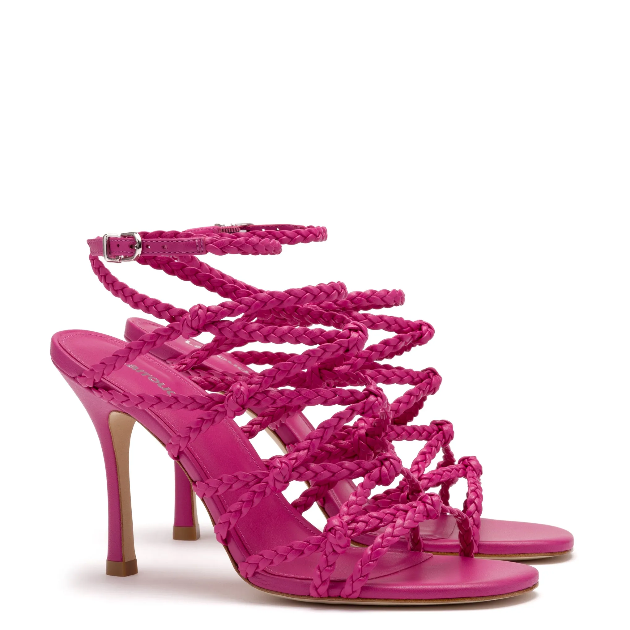 Chiara Sandal In Fuchsia Leather