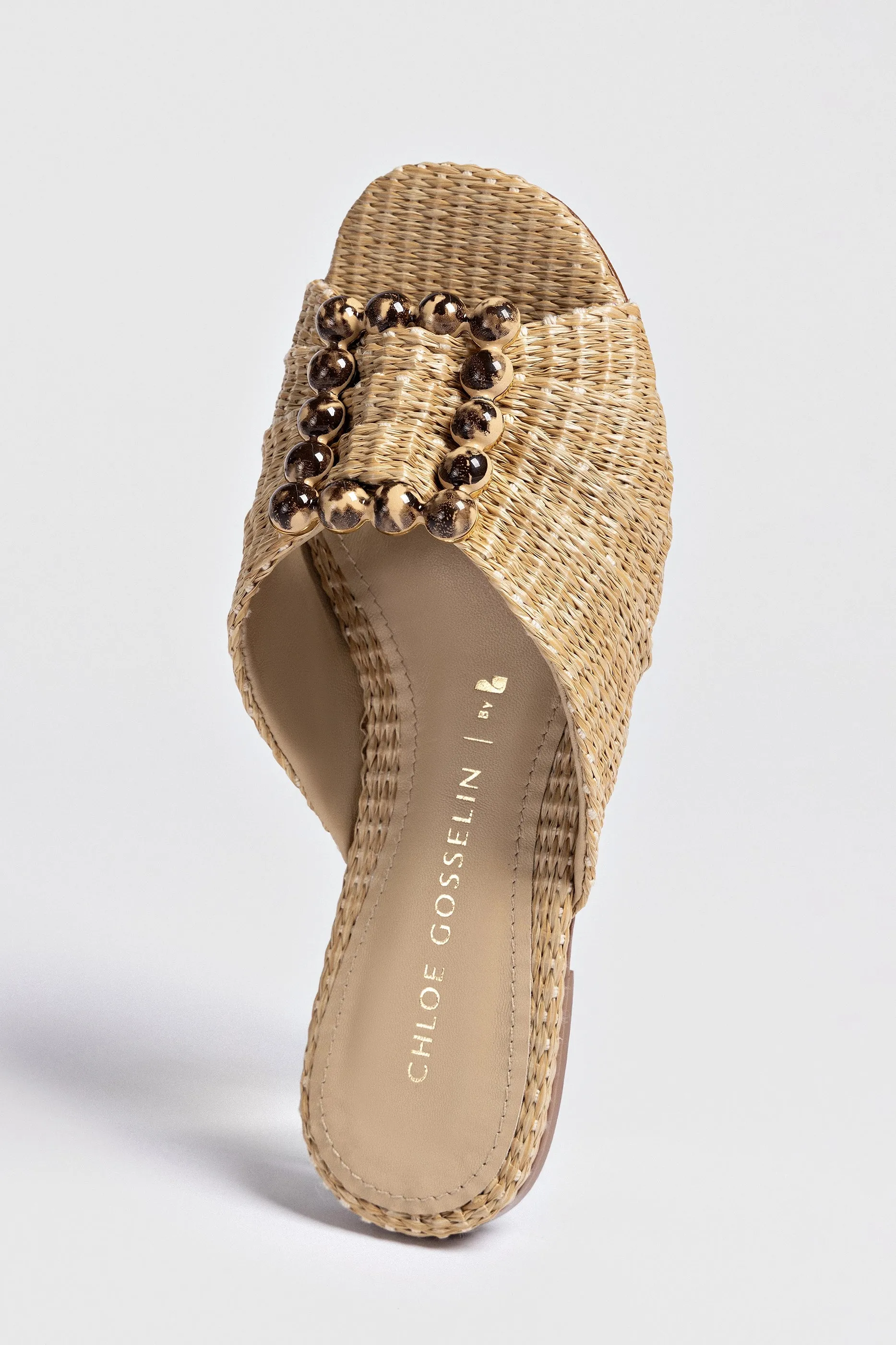 Chloe Gosselin by Larroud?? Nova Flat In Natural Raffia