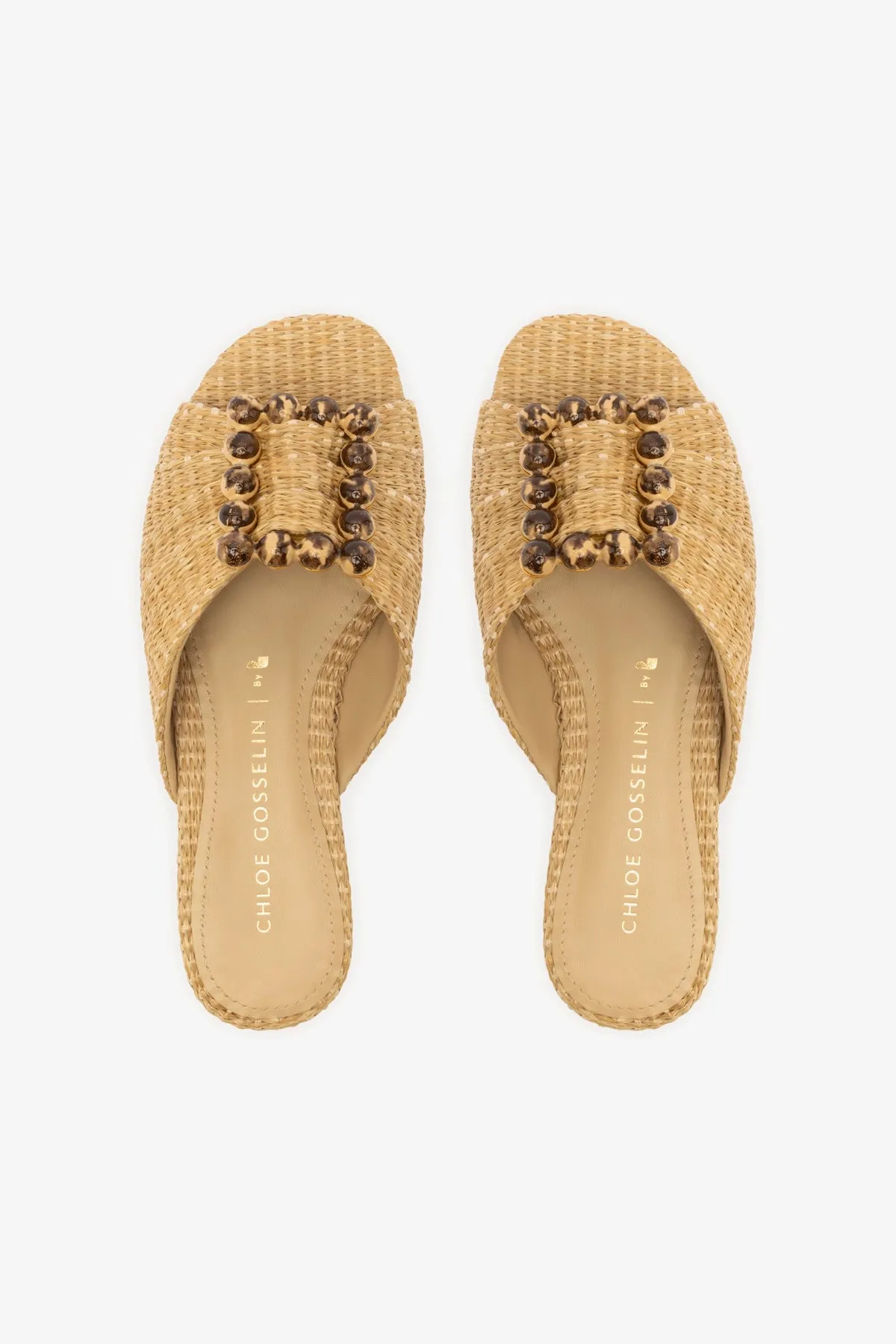 Chloe Gosselin by Larroud?? Nova Flat In Natural Raffia