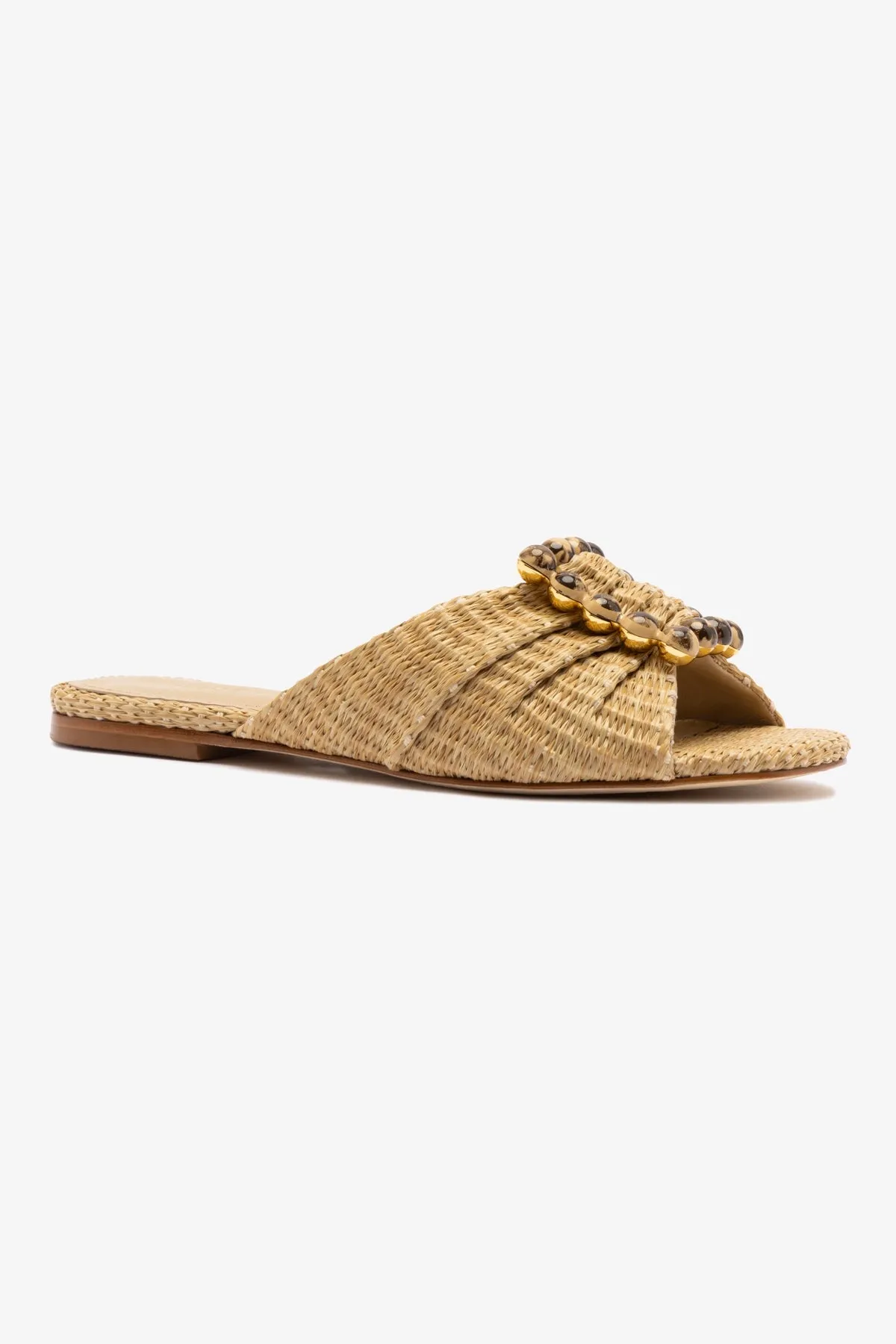 Chloe Gosselin by Larroud?? Nova Flat In Natural Raffia