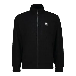 COOPER BLACK ZIP THROUGH SWEAT WITH EMBOSSED LOGO