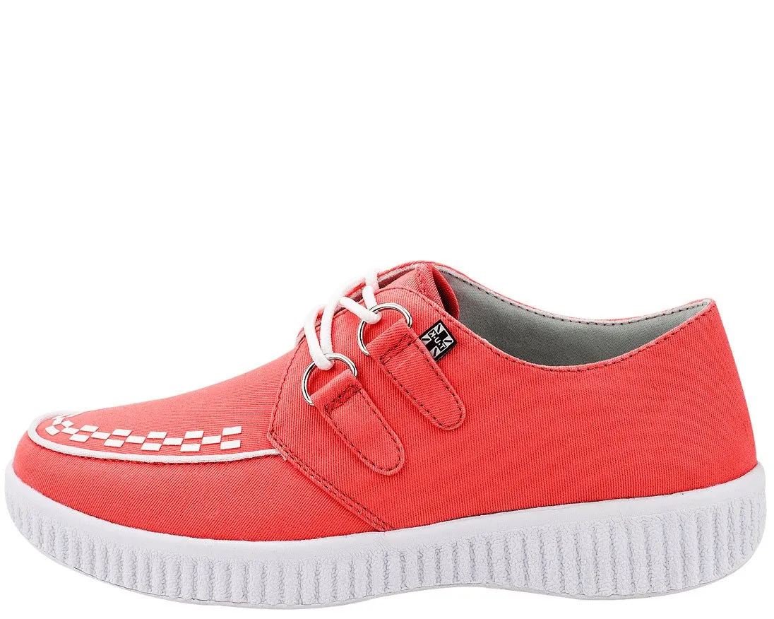 Coral Twill T.U.K. VIVA Creepers - *FINAL SALE/NON-RETURNABLE