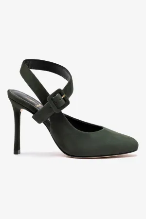 Deena By Larroud?? Pump In Deep Olivine Suede