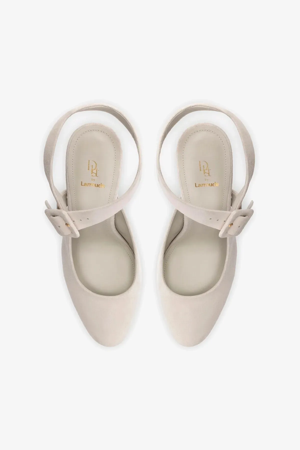 Deena By Larroud?? Pump In Mushroom Grey Suede
