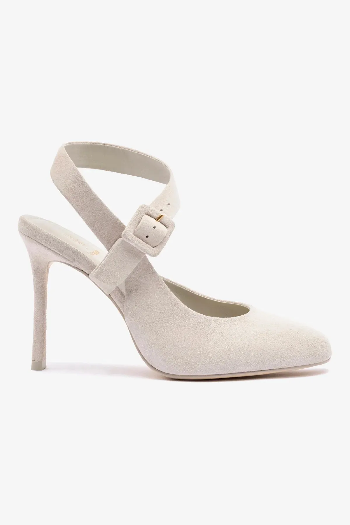 Deena By Larroud?? Pump In Mushroom Grey Suede
