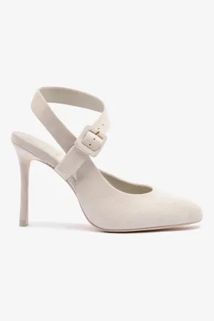 Deena By Larroud?? Pump In Mushroom Grey Suede