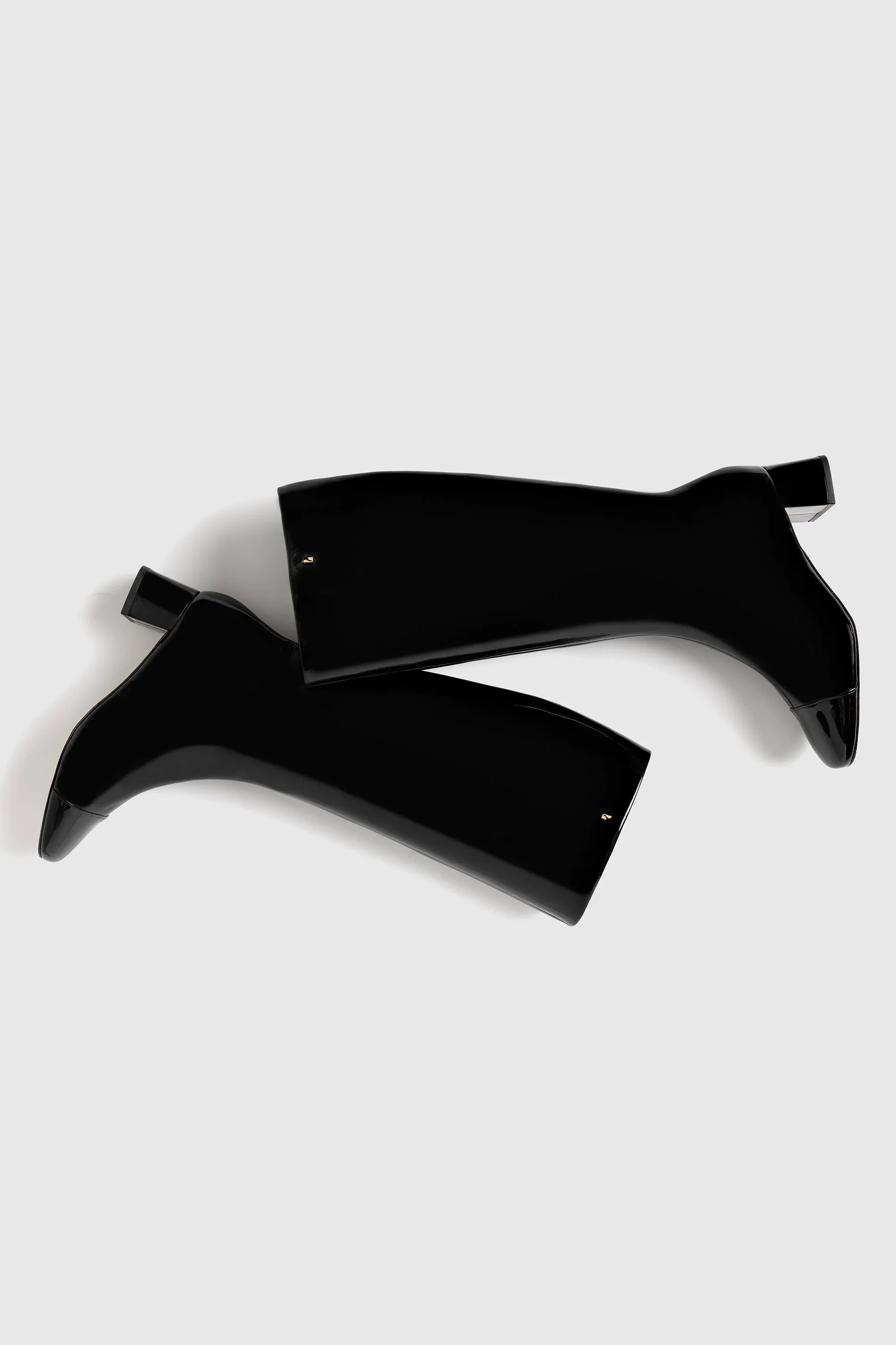 Edie Boot In Black Patent Leather