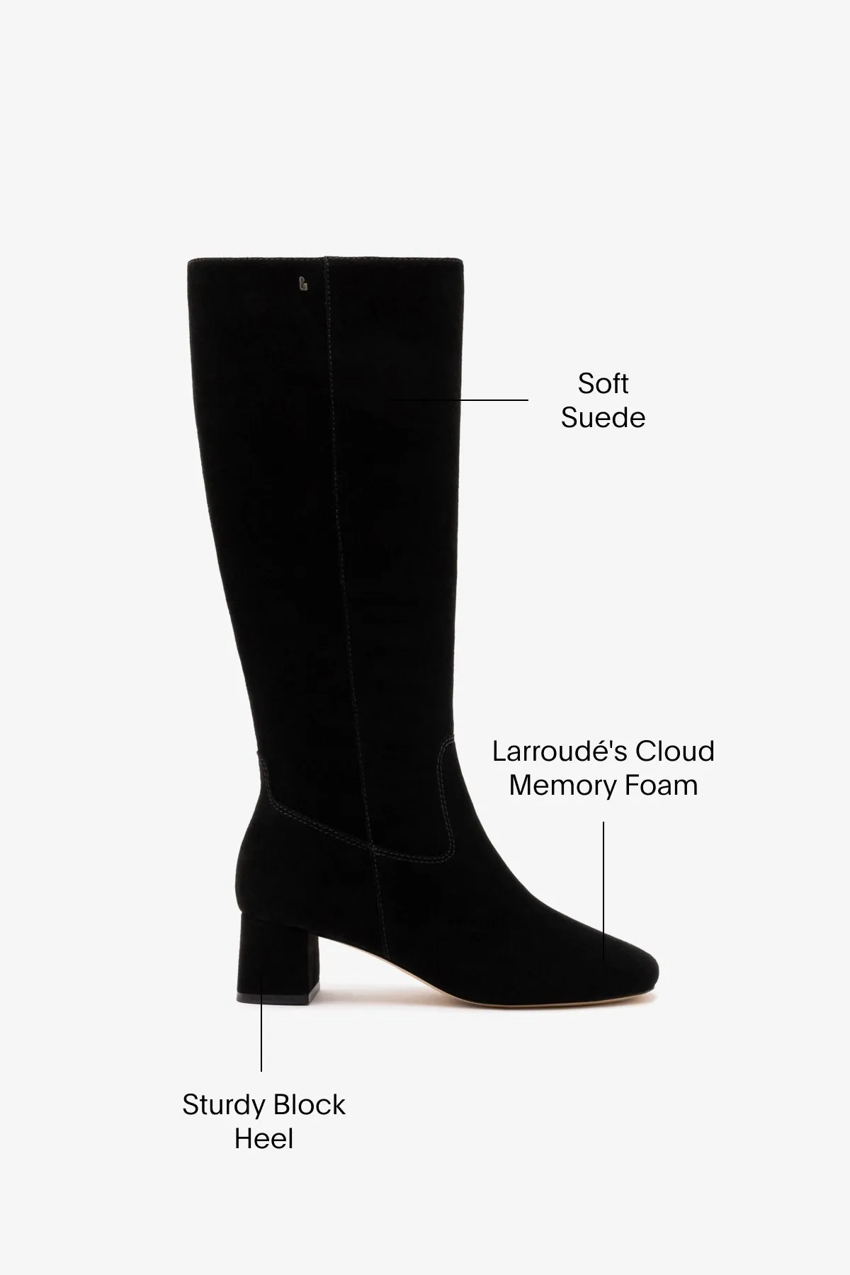 Edie Boot In Black Suede