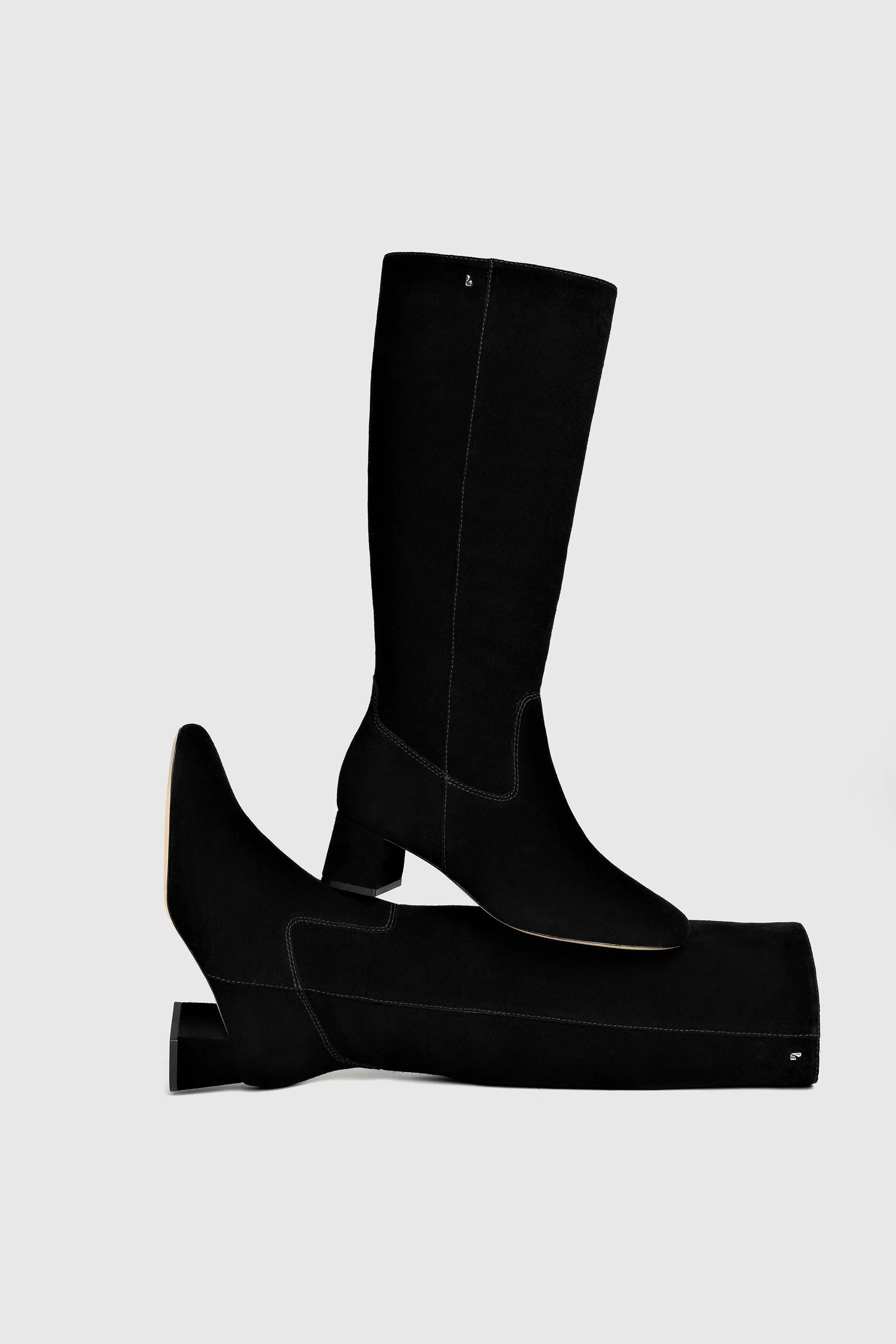 Edie Boot In Black Suede