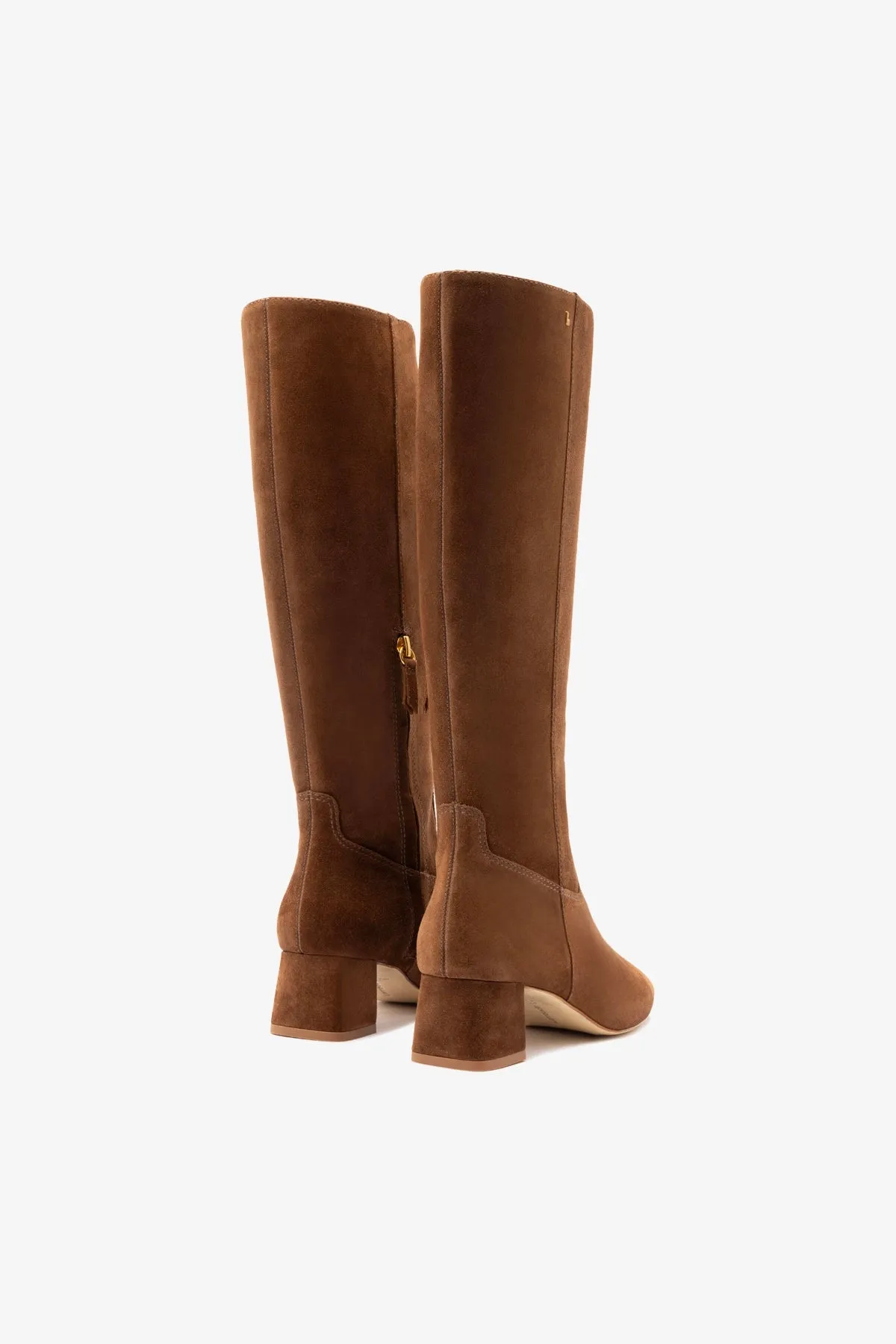Edie Boot In Burnt Umber Suede