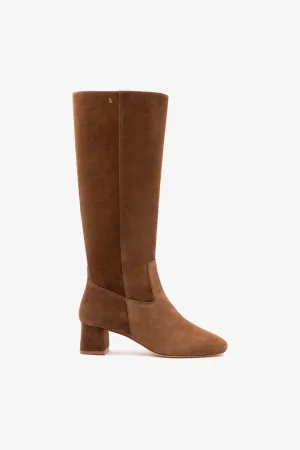 Edie Boot In Burnt Umber Suede