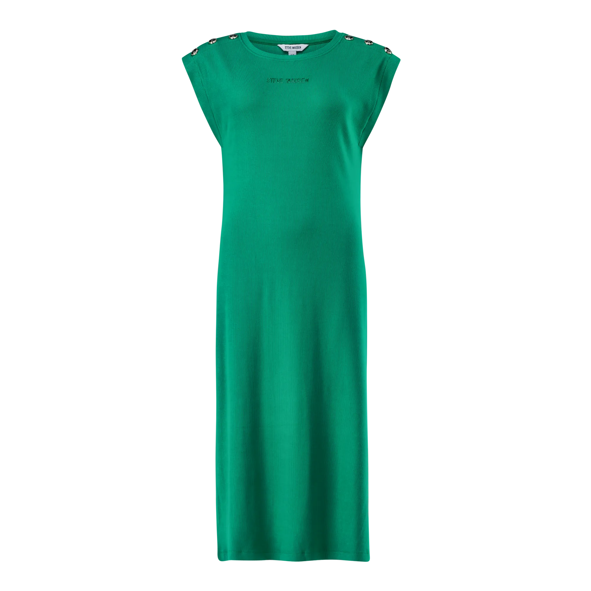 ELLE EMERALD TUNIC MIDI DRESS WITH POPPERS