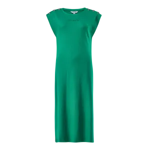 ELLE EMERALD TUNIC MIDI DRESS WITH POPPERS