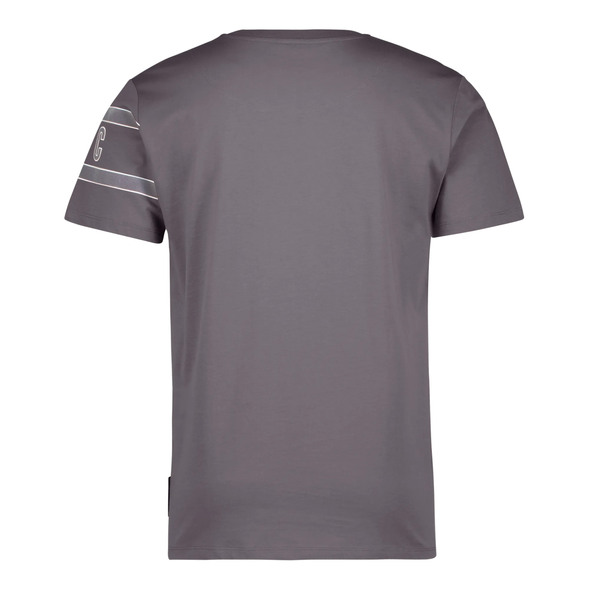 FINN GREY FLOCK CREW NECK T-SHIRT