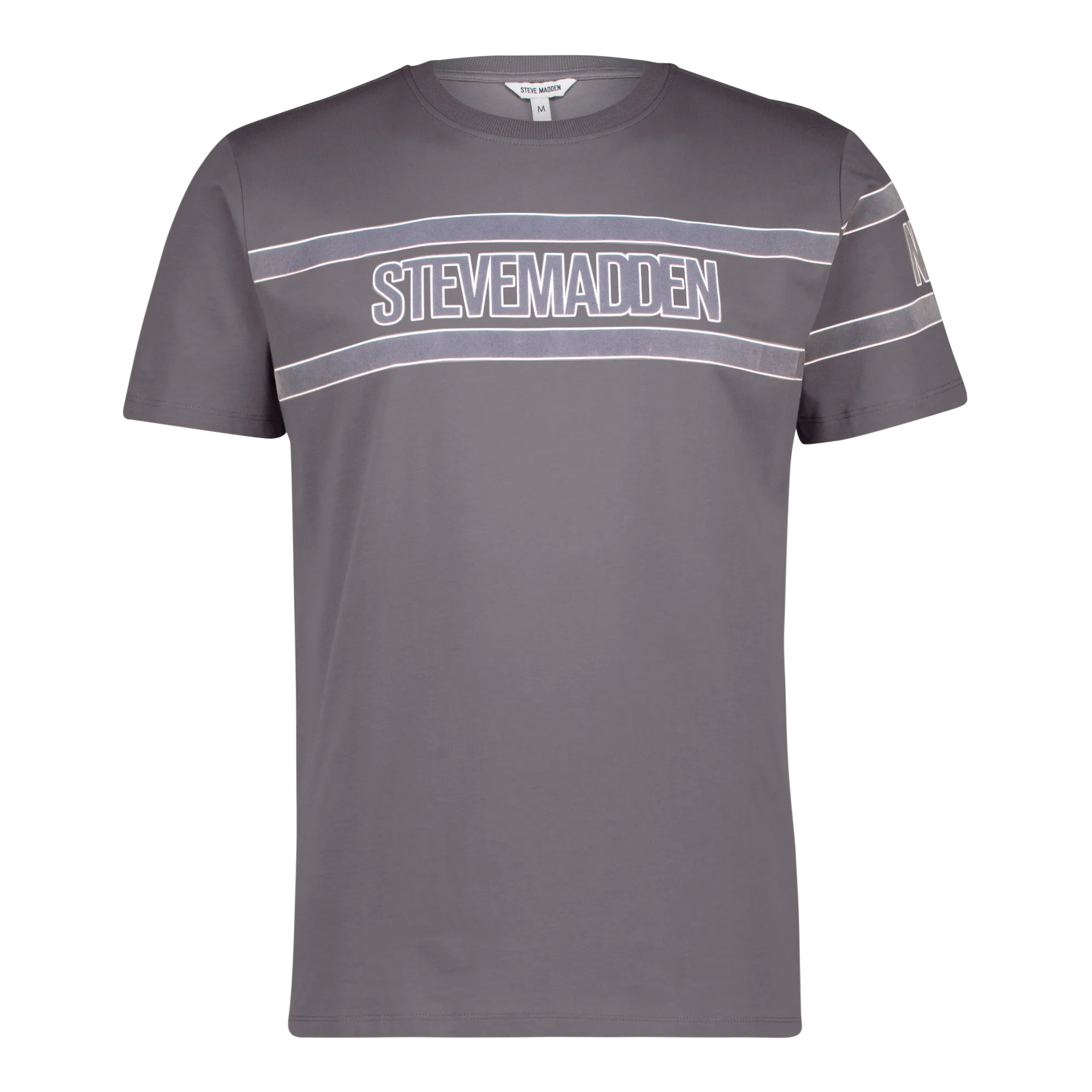 FINN GREY FLOCK CREW NECK T-SHIRT