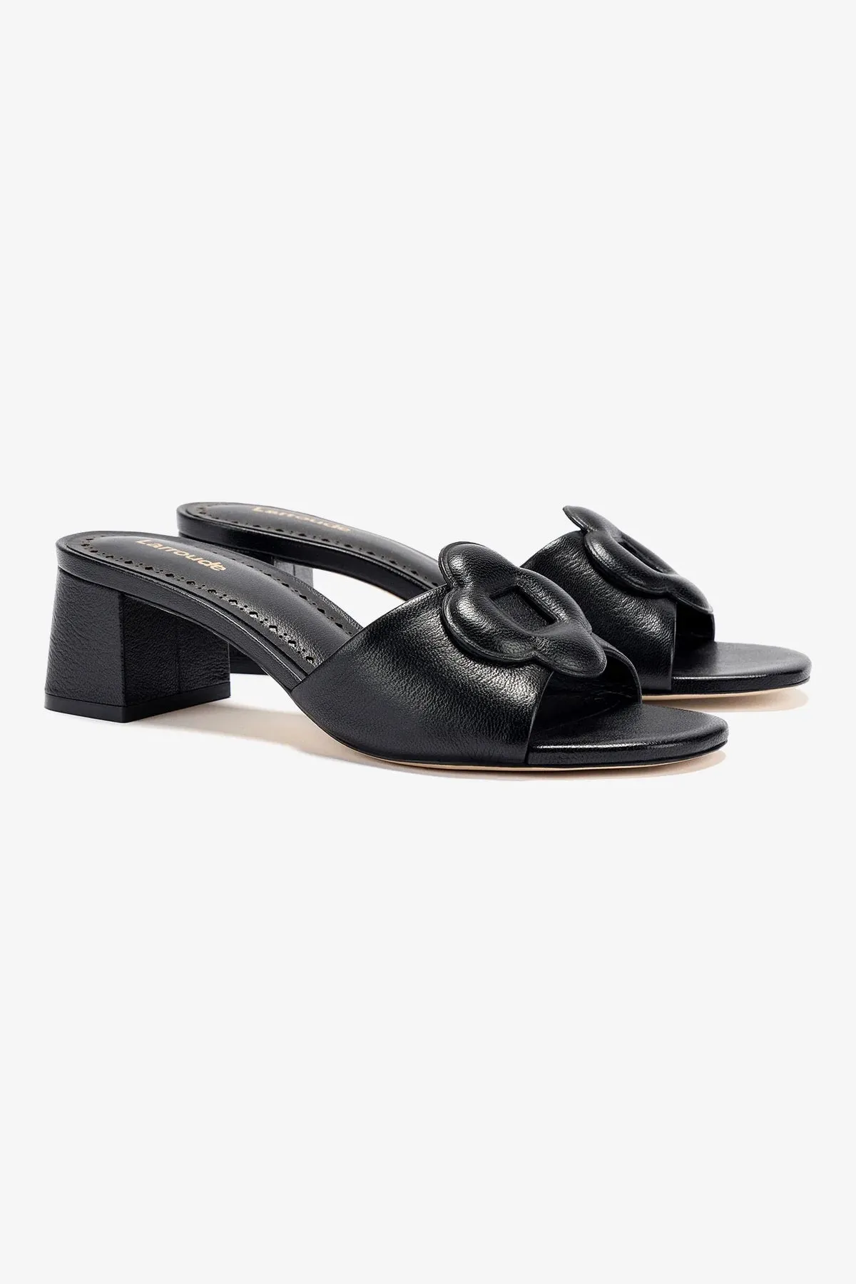 Flora Mule In Black Leather