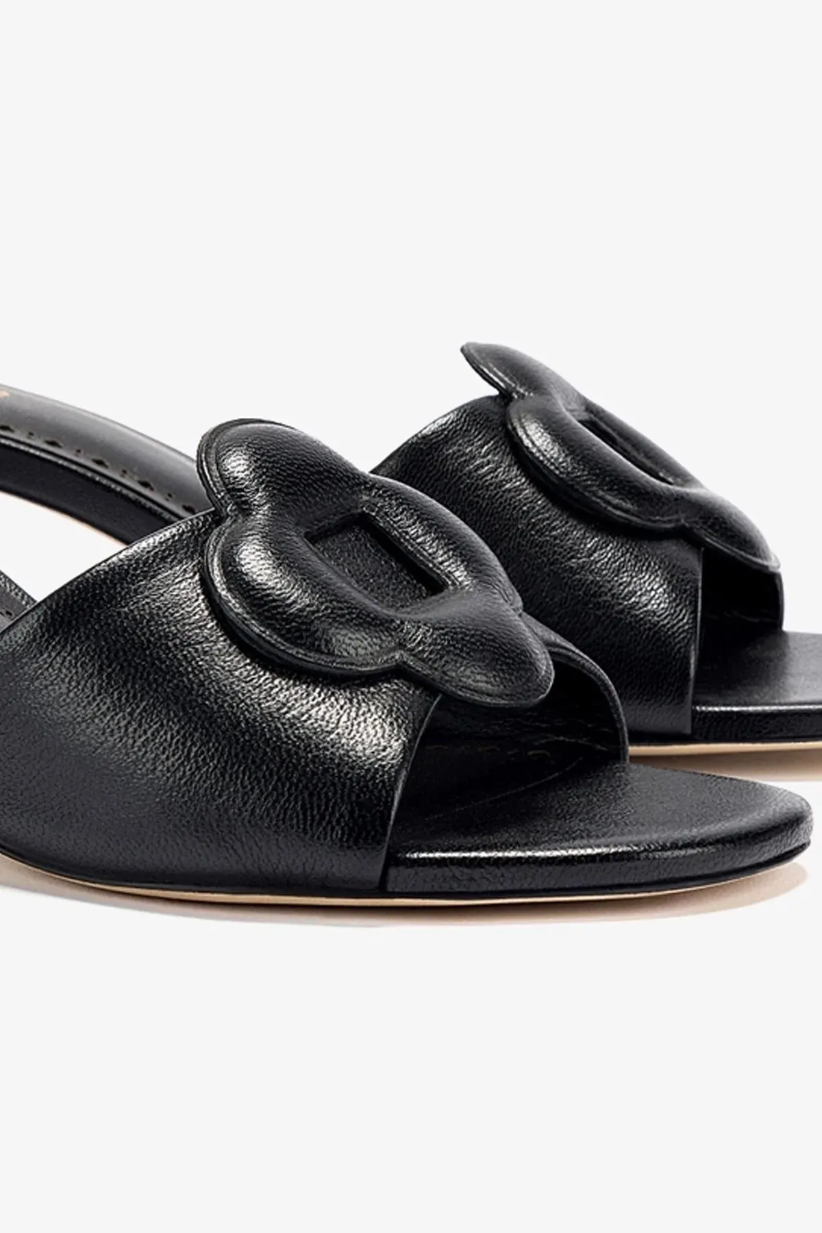 Flora Mule In Black Leather